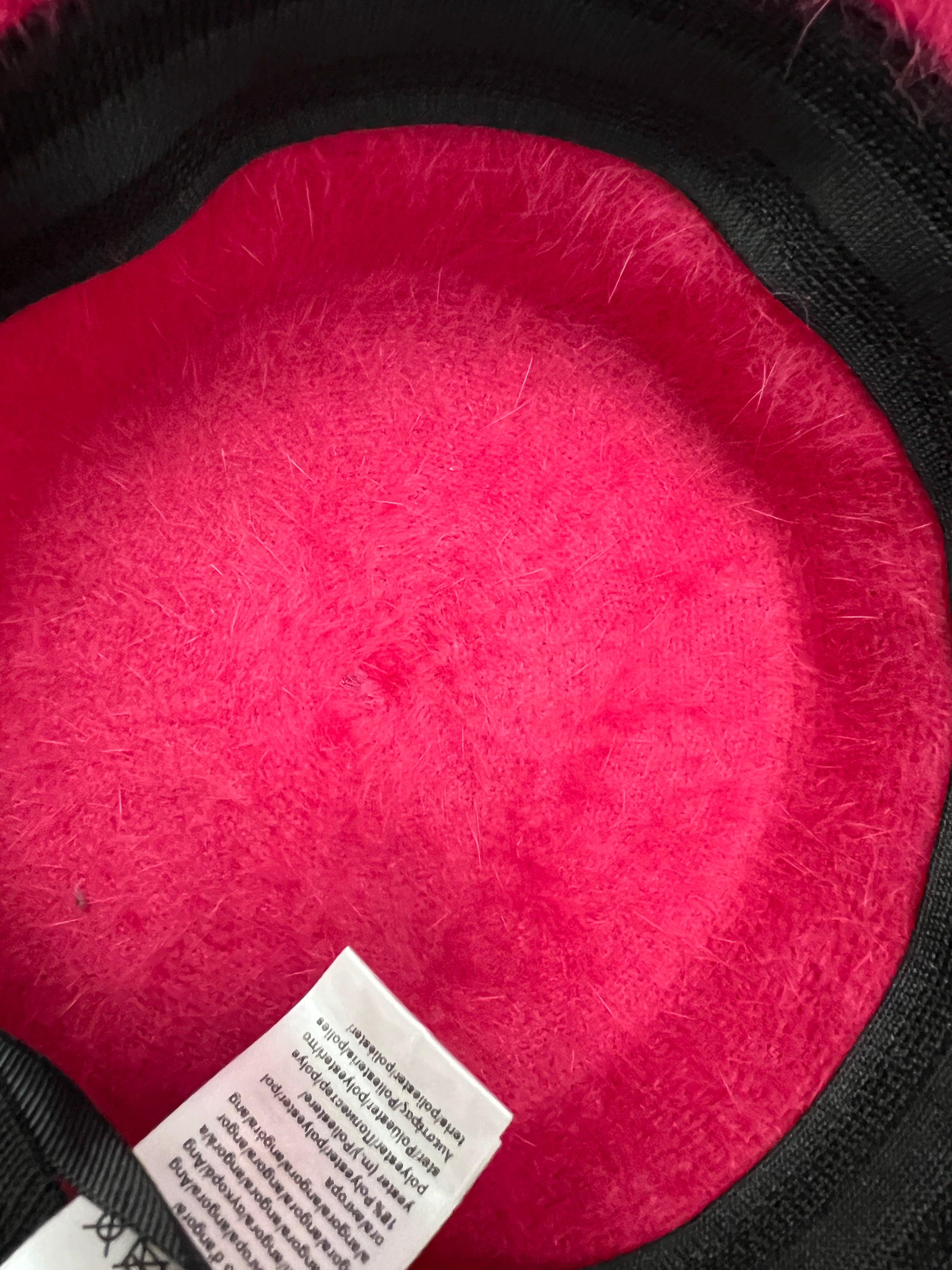 Cloche donna Bucket in angora fuxia - Cappelleria Bacca