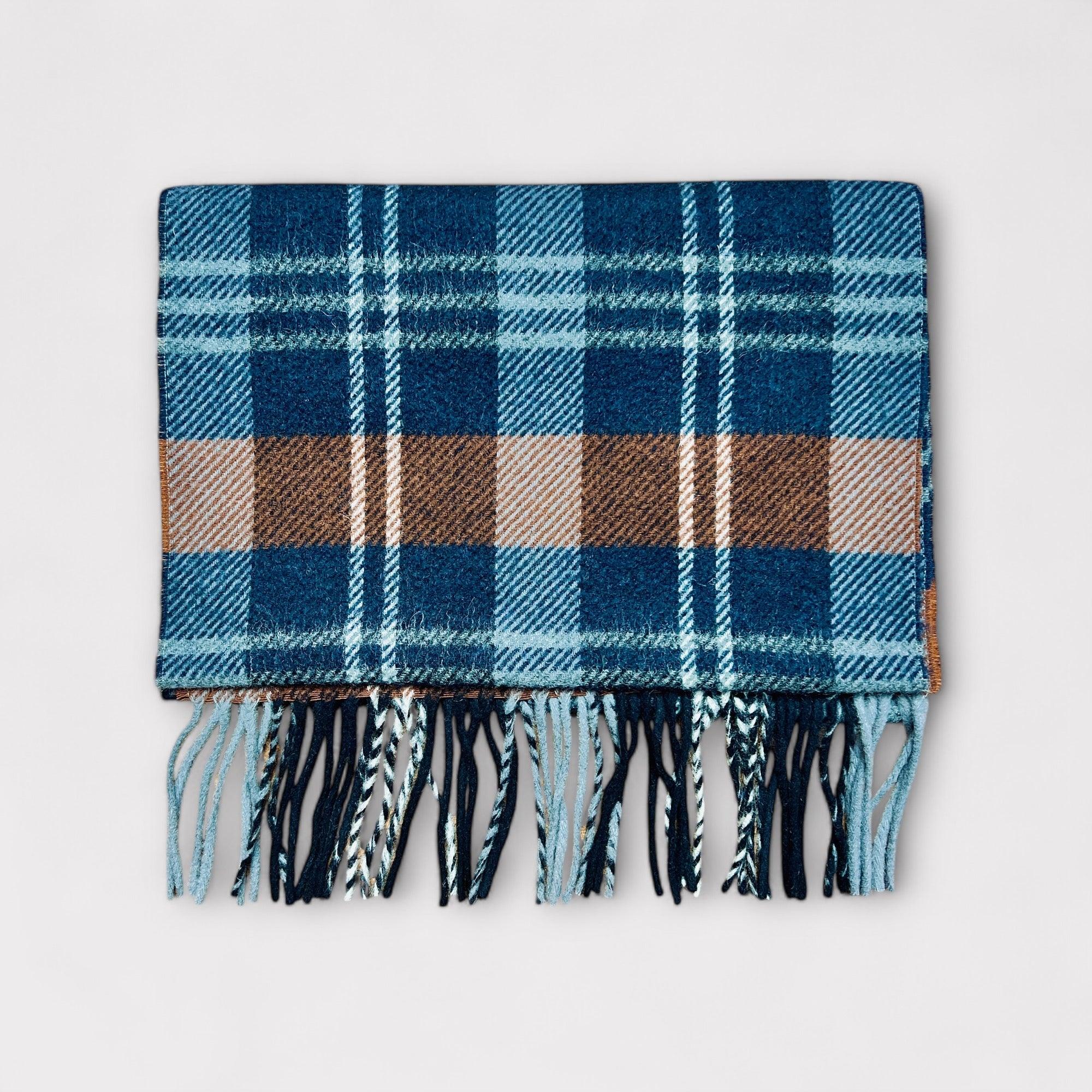 Sciarpa scozzese Marrone in lana e cashmere - Cappelleria Bacca