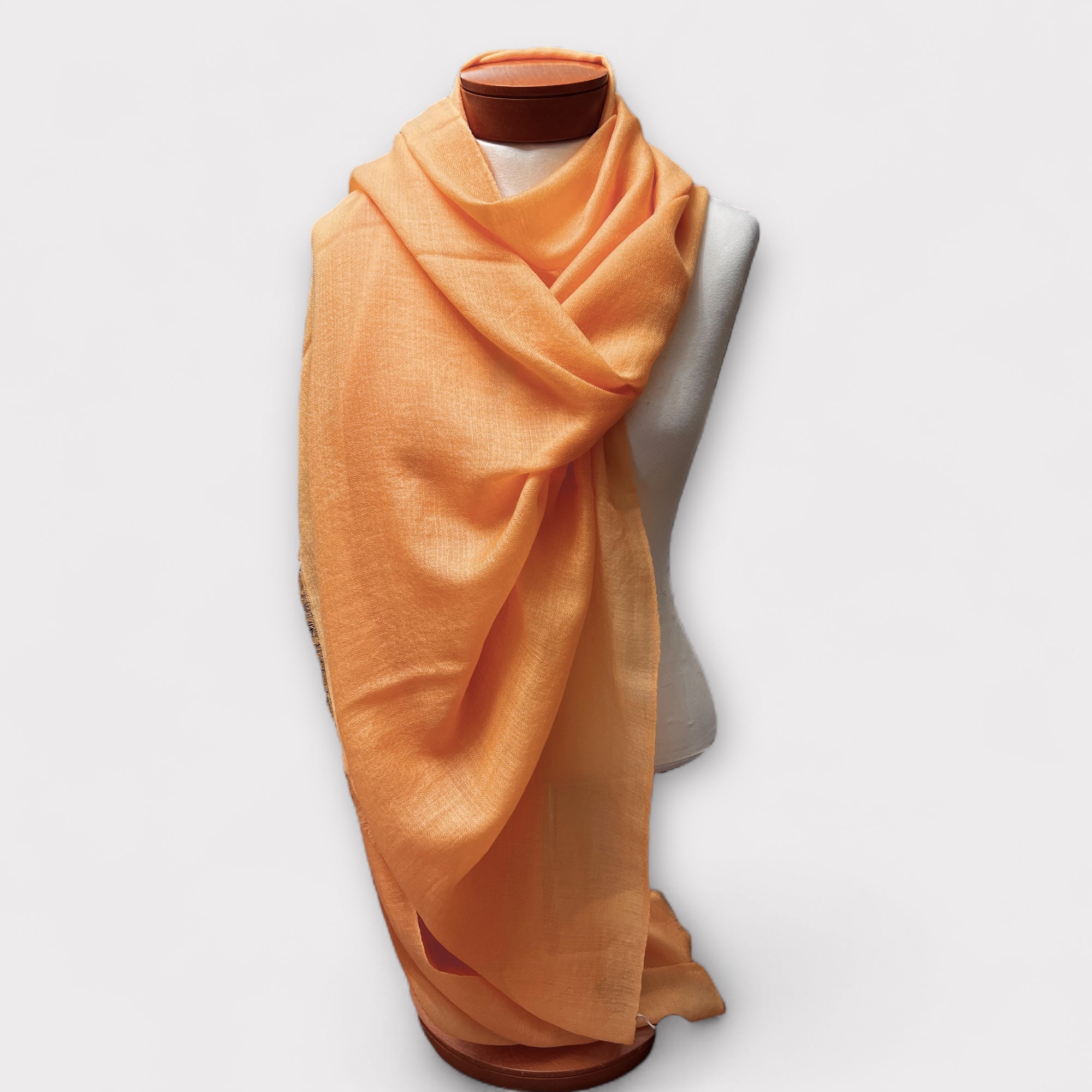Sciarpa Stola in Voile di Puro Cashmere Tinta Unita 100 cm x 200 cm - Cappelleria Bacca
