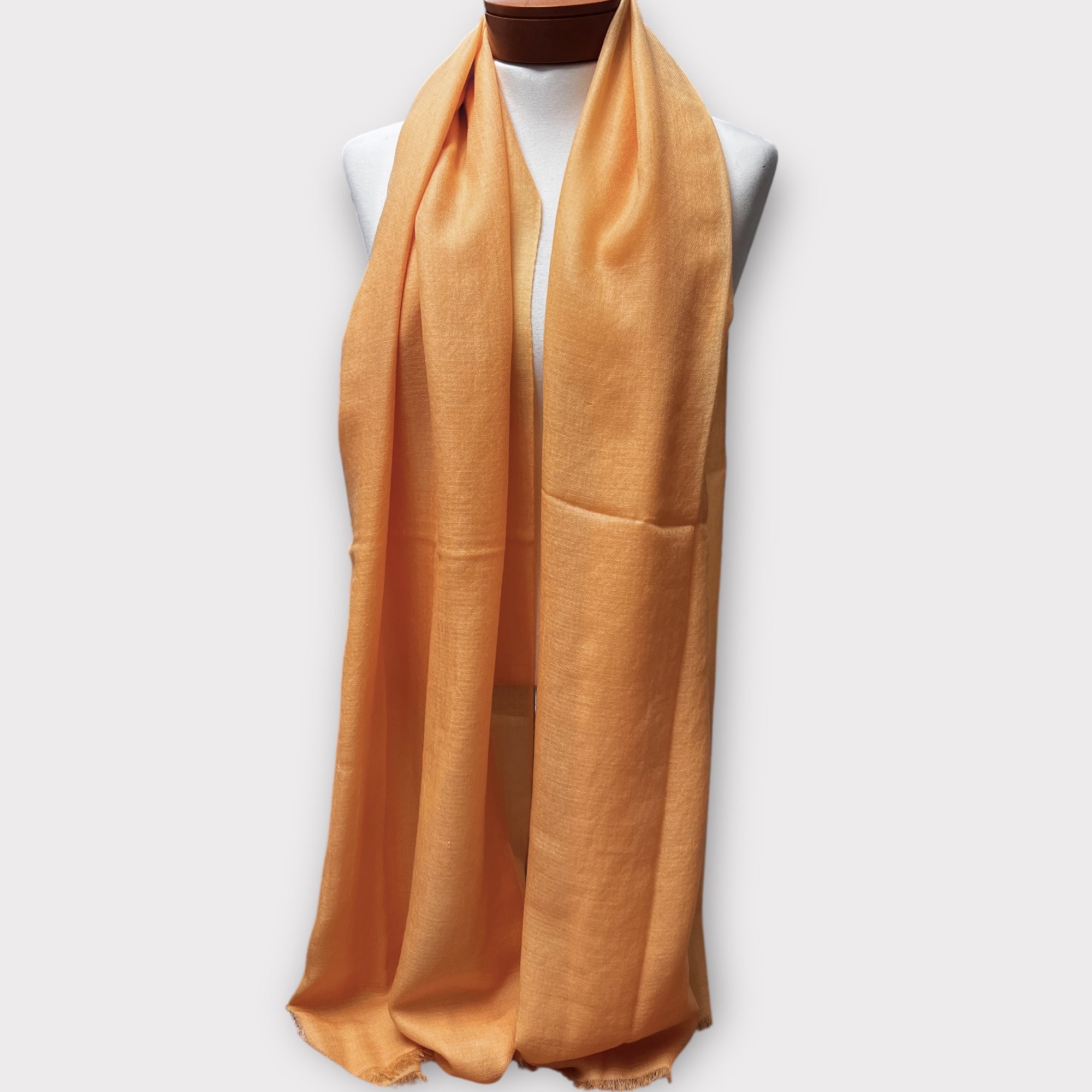 Sciarpa Stola in Voile di Puro Cashmere Tinta Unita 100 cm x 200 cm - Cappelleria Bacca