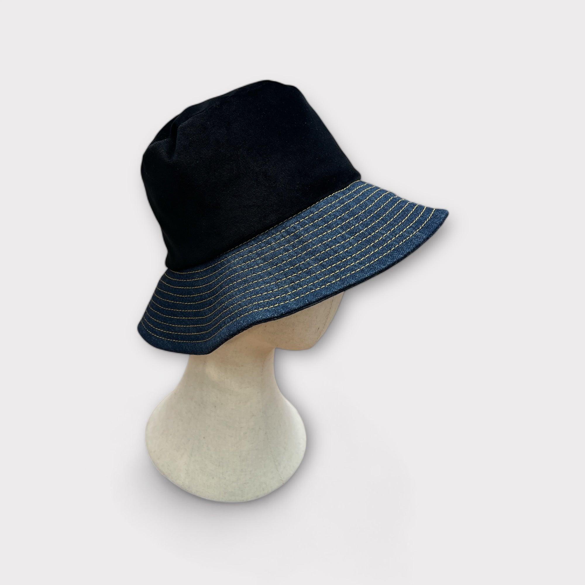 Cappello Invernale Donna In Velluto nero e jeans - Cappelleria Bacca