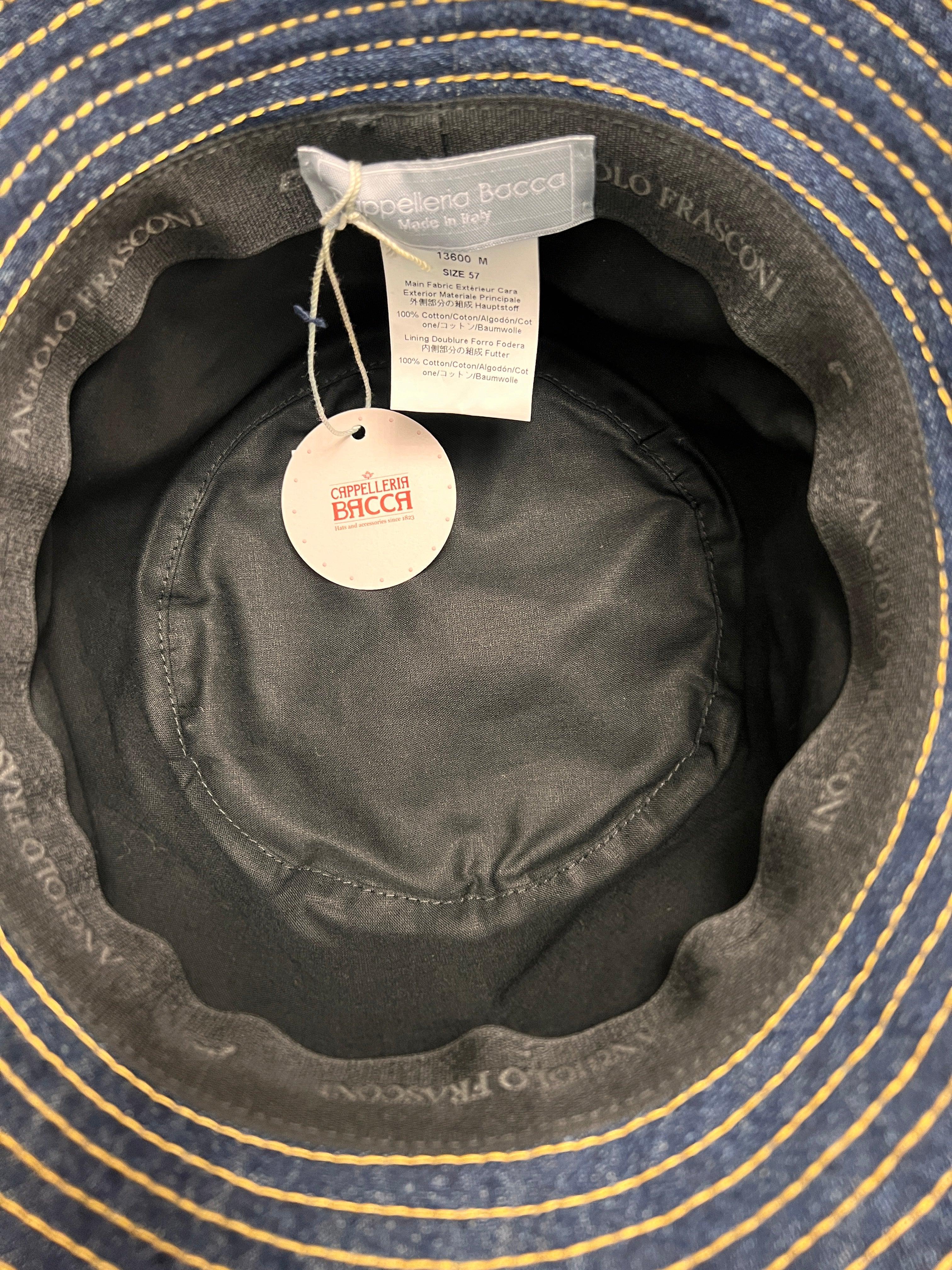 Cappello Invernale Donna In Velluto nero e jeans - Cappelleria Bacca