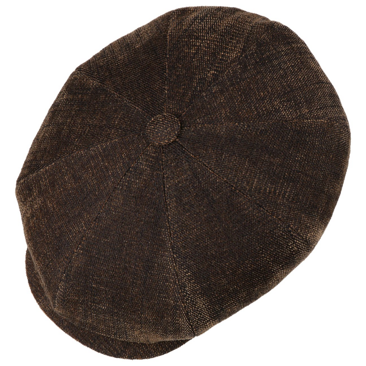 Coppola Irlandese 8 Spicchi Hatteras Stetson in Velluto Velvet Vintage Marrone + Portachiavi Bowling