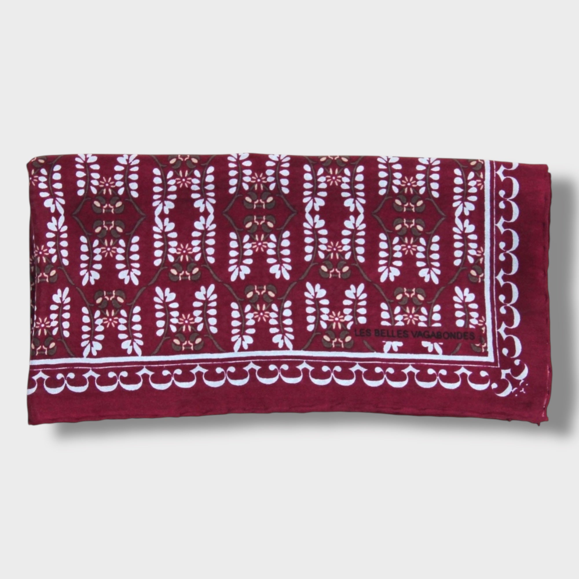 Foulard In Pura Seta 50 x 50 cm Albertine In Scatola Vintage - Cappelleria Bacca