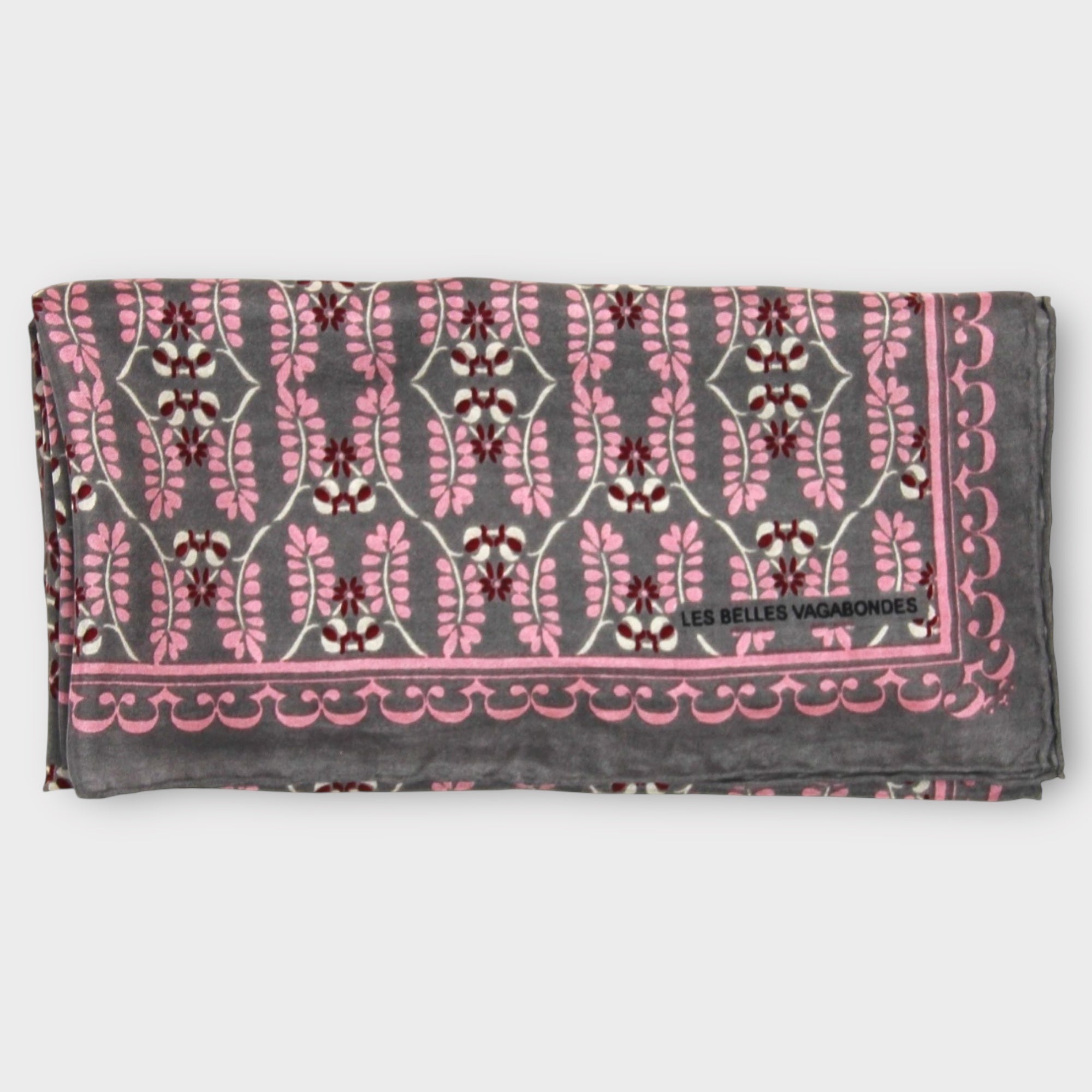 Foulard In Pura Seta 50 x 50 cm Albertine In Scatola Vintage - Cappelleria Bacca