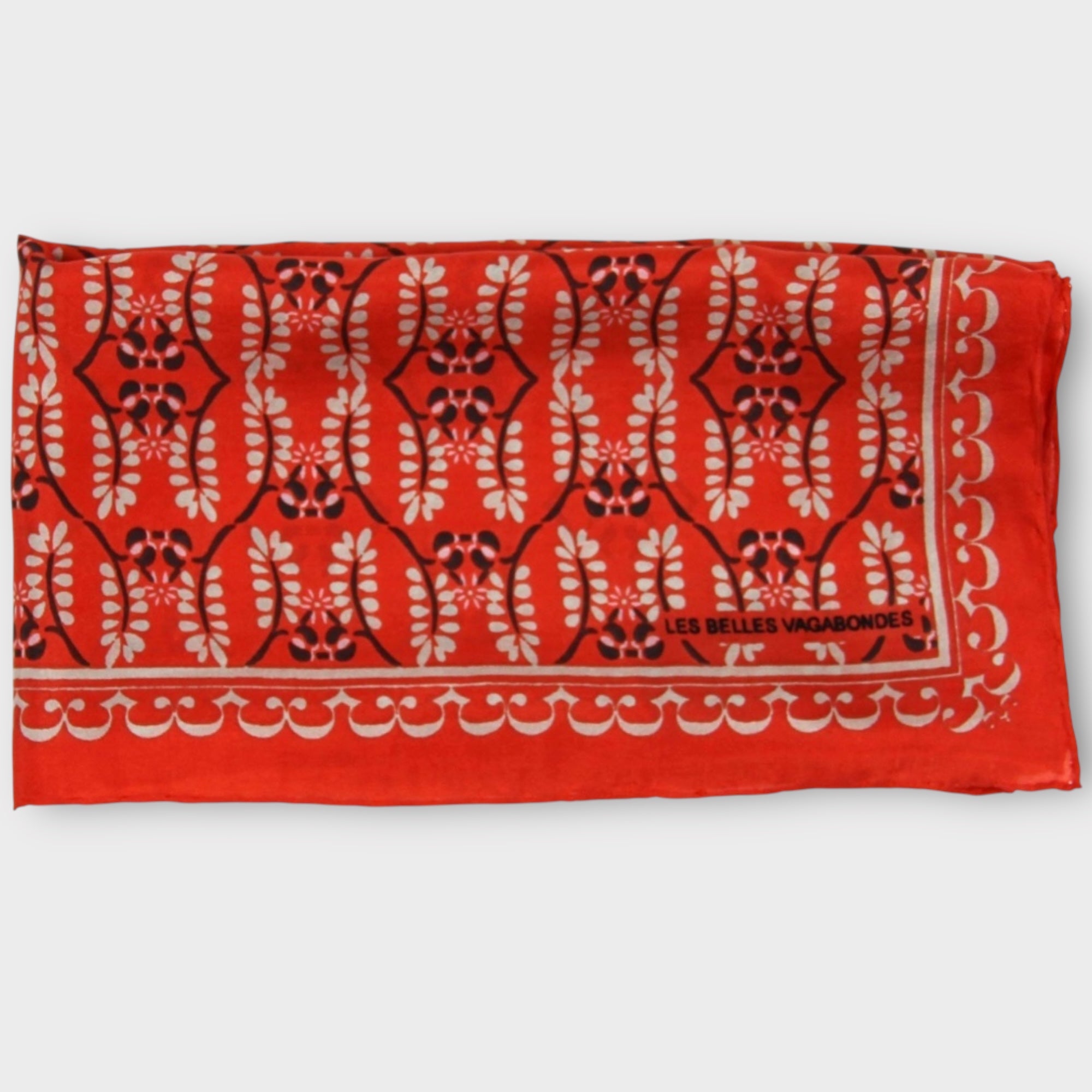 Foulard In Pura Seta 50 x 50 cm Albertine In Scatola Vintage - Cappelleria Bacca
