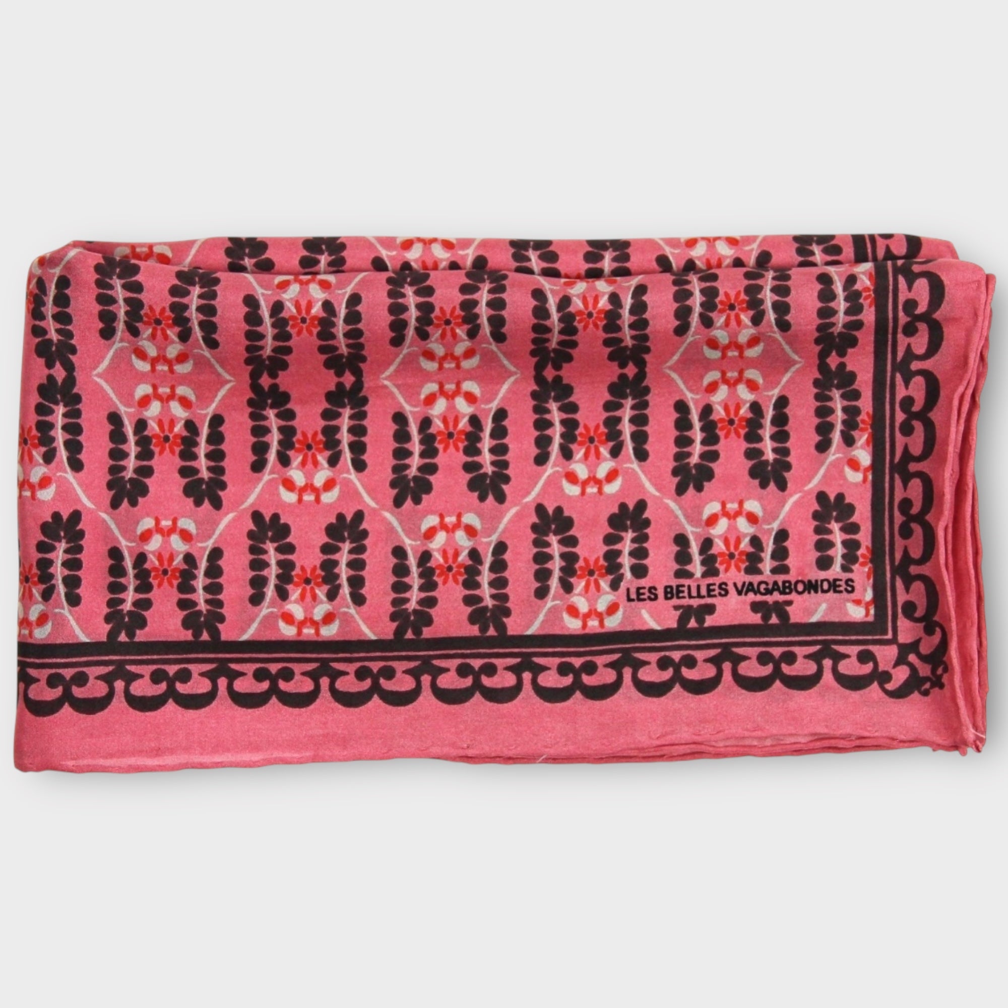 Foulard In Pura Seta 50 x 50 cm Albertine In Scatola Vintage - Cappelleria Bacca