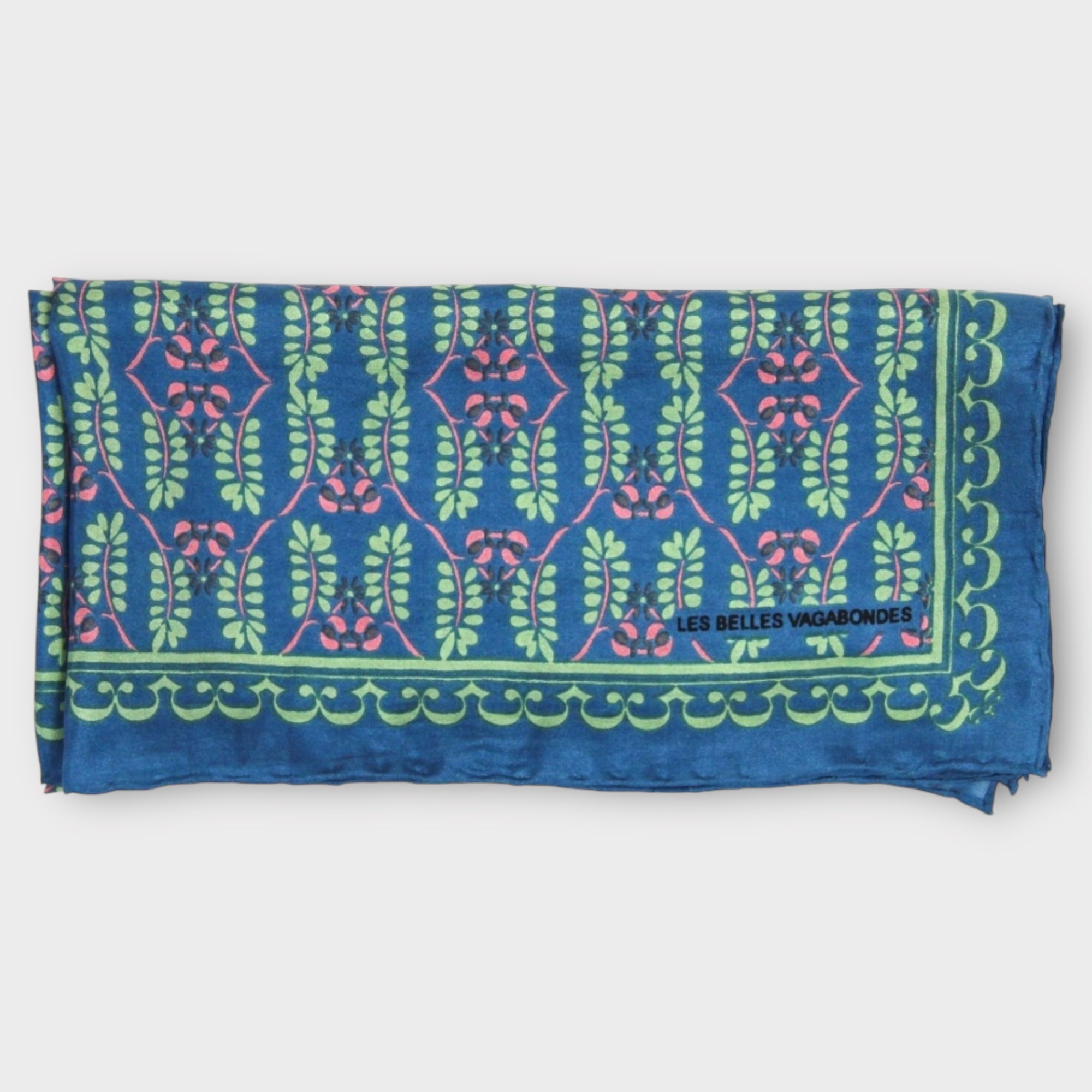 Foulard In Pura Seta 50 x 50 cm Albertine In Scatola Vintage - Cappelleria Bacca