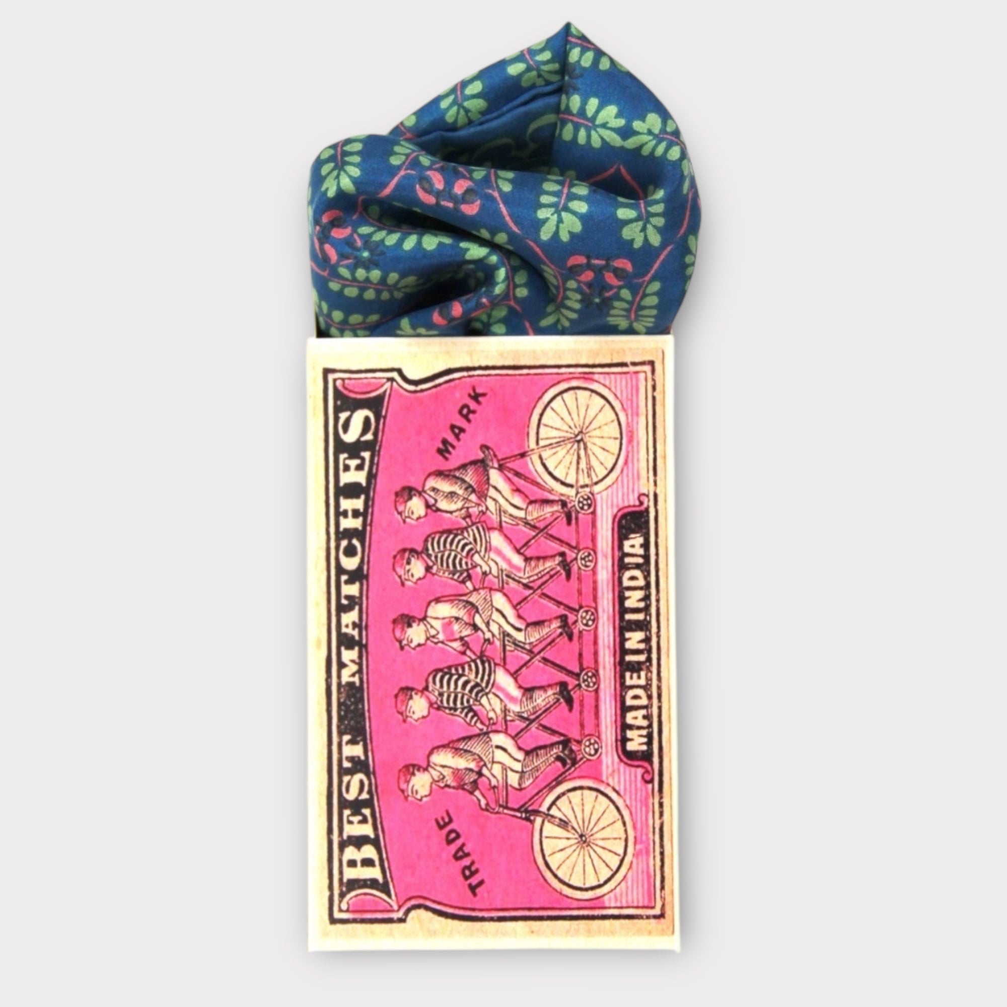 Foulard In Pura Seta 50 x 50 cm Albertine In Scatola Vintage - Cappelleria Bacca