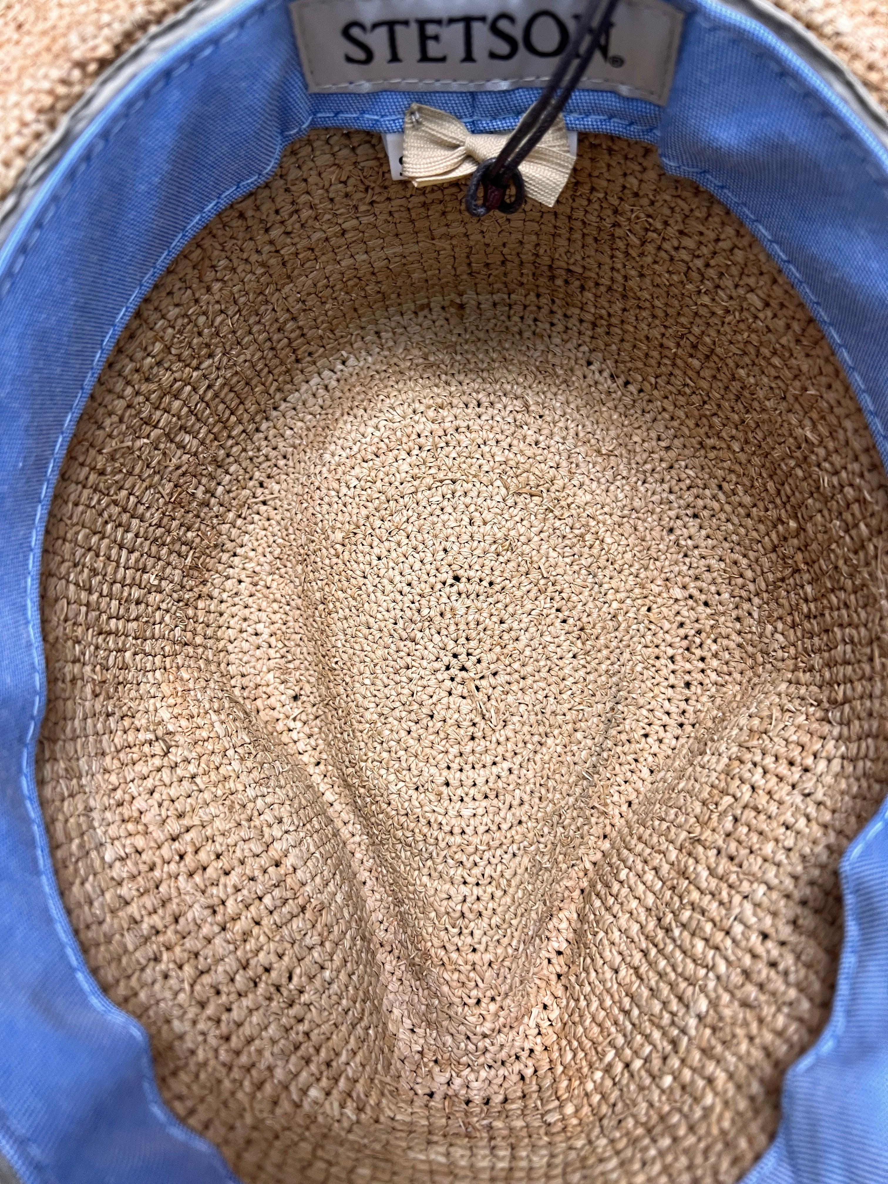 Cappello Stetson Arrotolabile In Raffia Crochet - Cappelleria Bacca