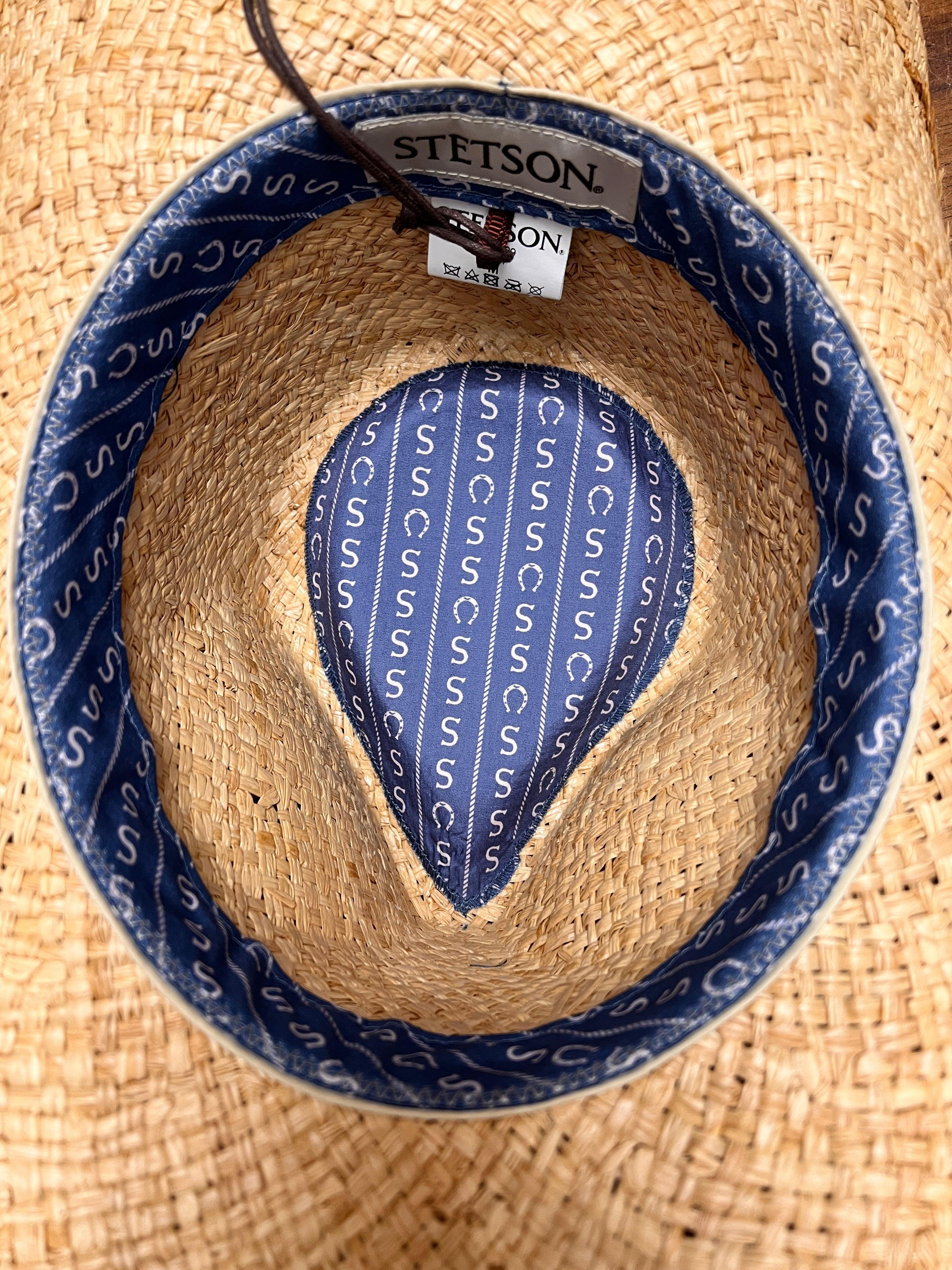 Cappello Country Fair Oaks in Raffia Western Stetson - Cappelleria Bacca
