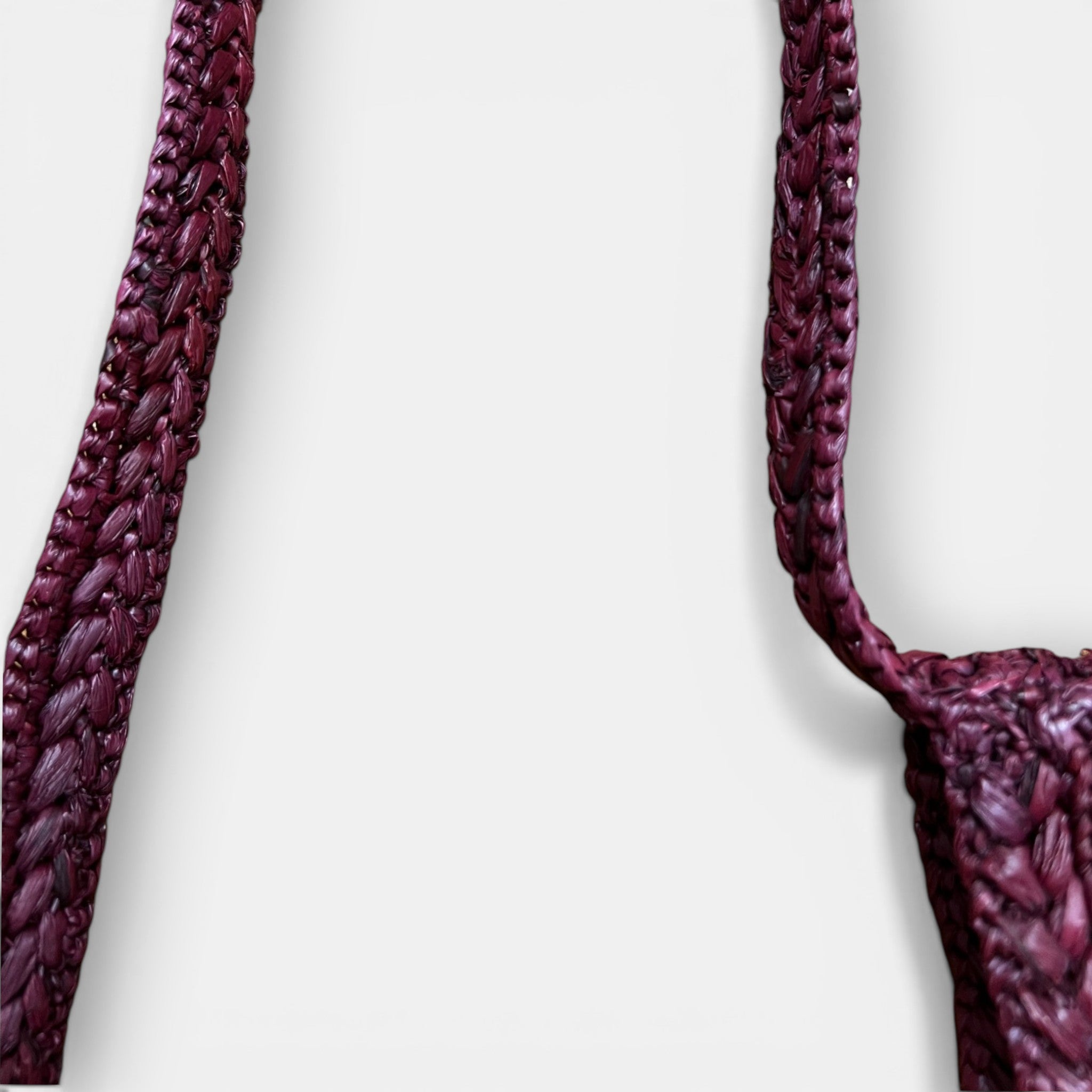 Borsa in Raffia Crochet con Frange - Cappelleria Bacca