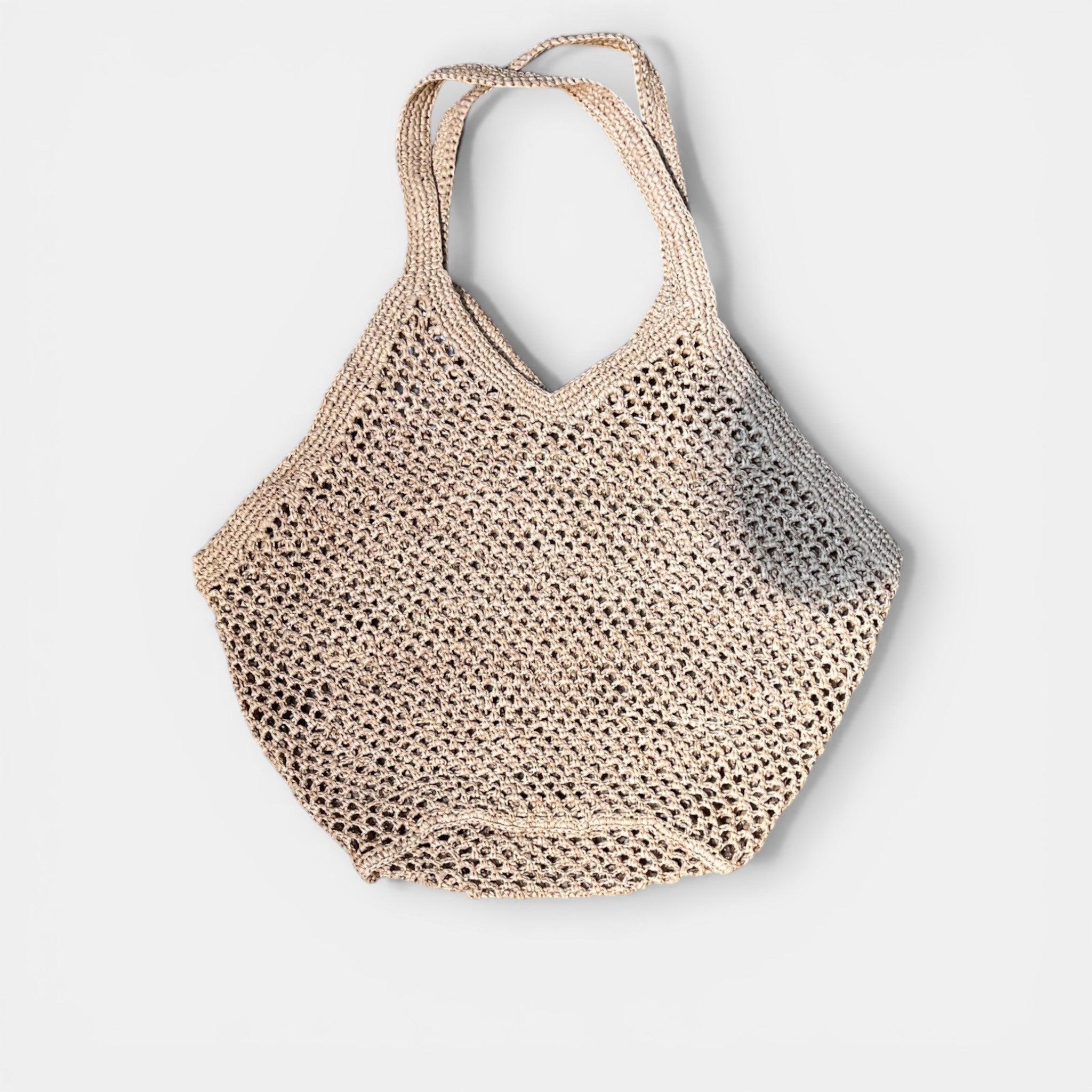 Shopping Bag in Raffia Crochet - Cappelleria Bacca