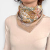 Foulard in Twill di Pura Seta Motivo Floreale 70x70 cm - Cappelleria Bacca