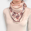 Foulard in Twill di Pura Seta Motivo Floreale 90x90 cm - Cappelleria Bacca