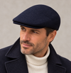 Coppola Invernale Pieghevole In Lana Blu Navy - Taglia Regolabile