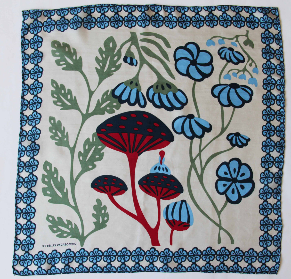 Foulard in Pura Seta 50x50 cm Alice In Scatola Vintage - Cappelleria Bacca