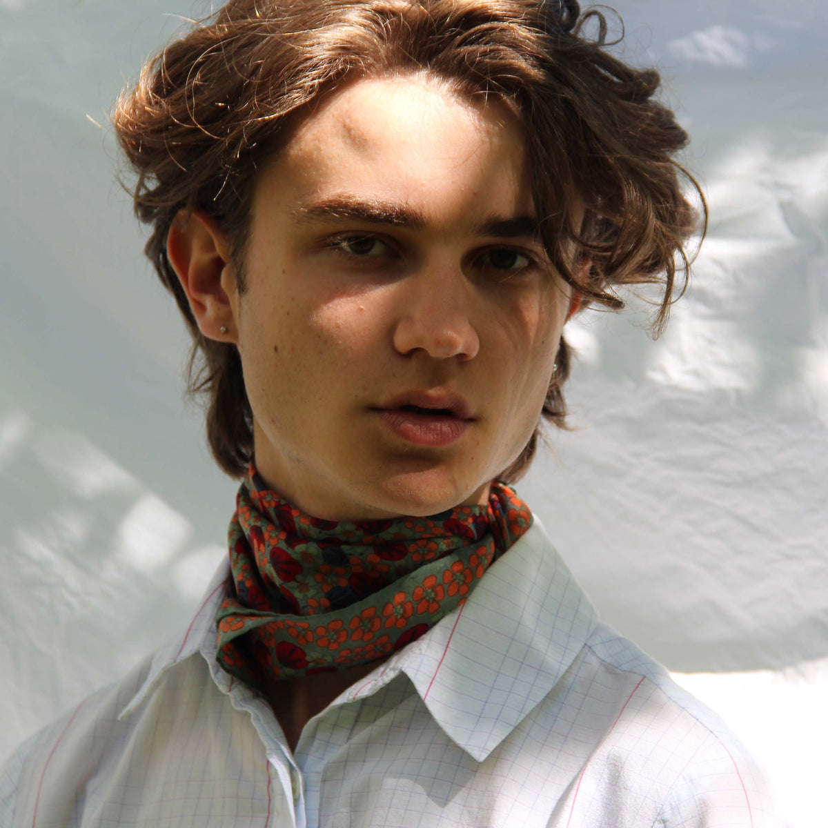 Foulard in Pura Seta 50x50 cm Capucine In Scatola Vintage - Cappelleria Bacca