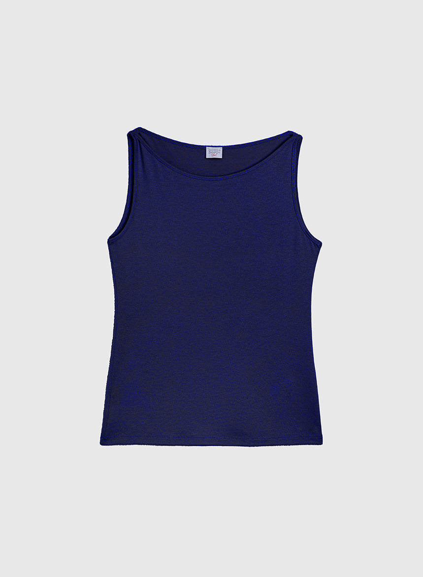 Top Collo A Barchetta Jersey Di Viscosa - Cappelleria Bacca