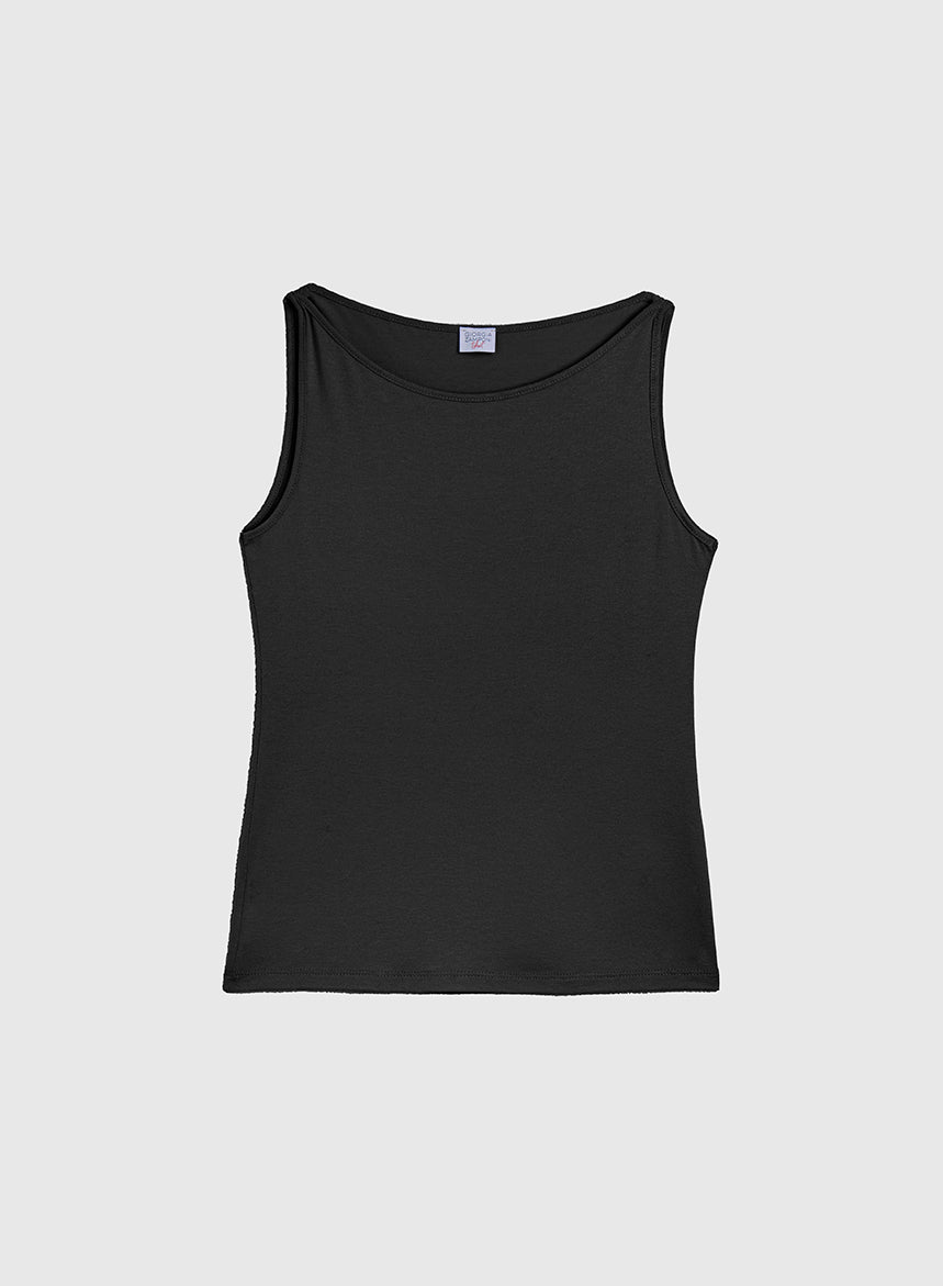 Top Collo A Barchetta Jersey Di Viscosa - Cappelleria Bacca
