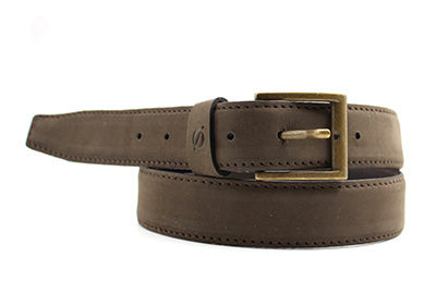 Cintura in Pelle Scamosciata Nabuk 3,5 cm