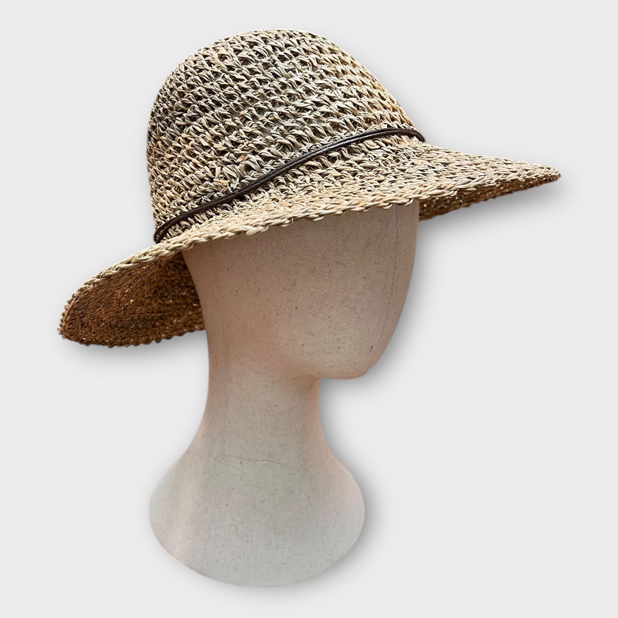 Cappello Donna In Paglia Erba Ala Media