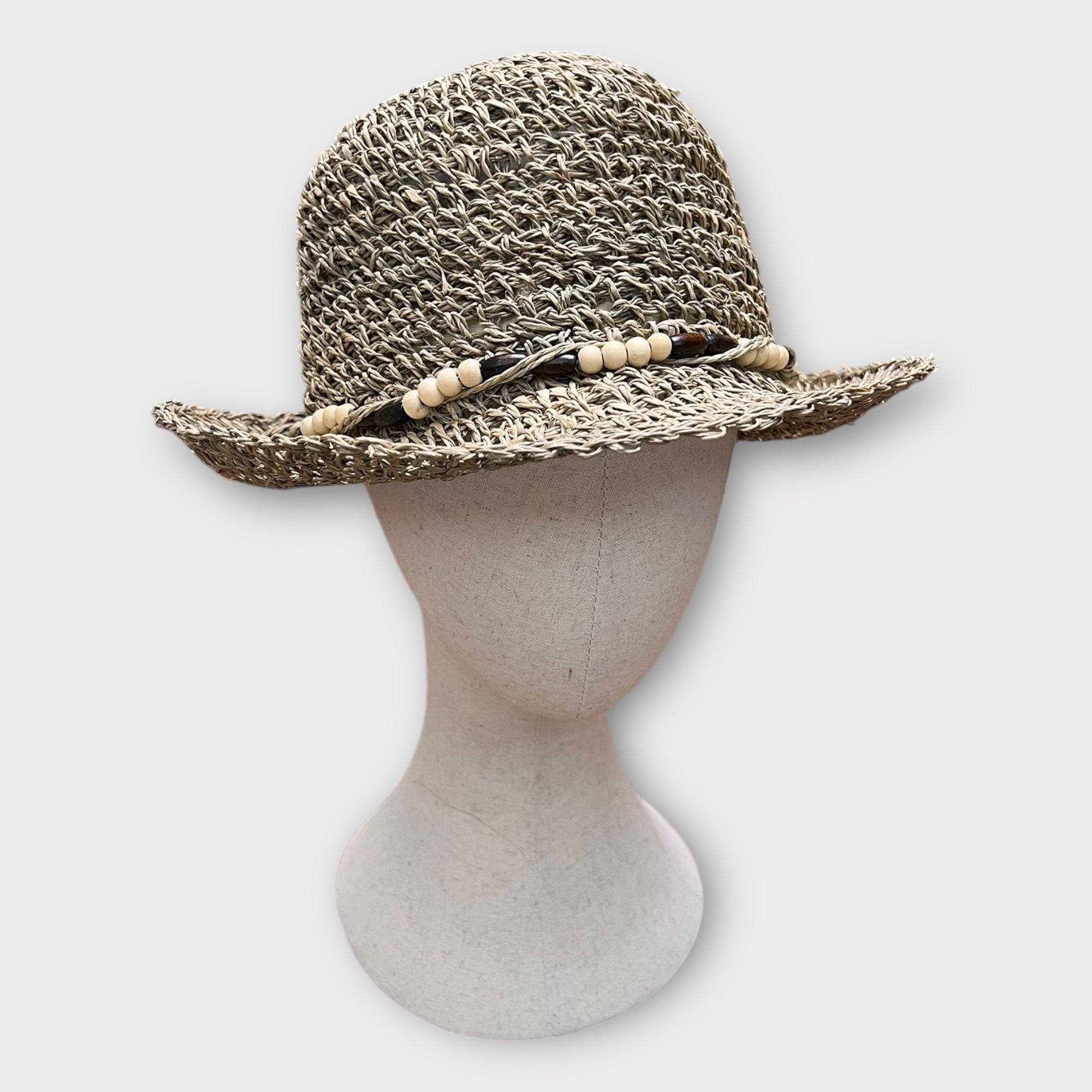 Cappello Donna In Paglia Cinta Perle - Cappelleria Bacca