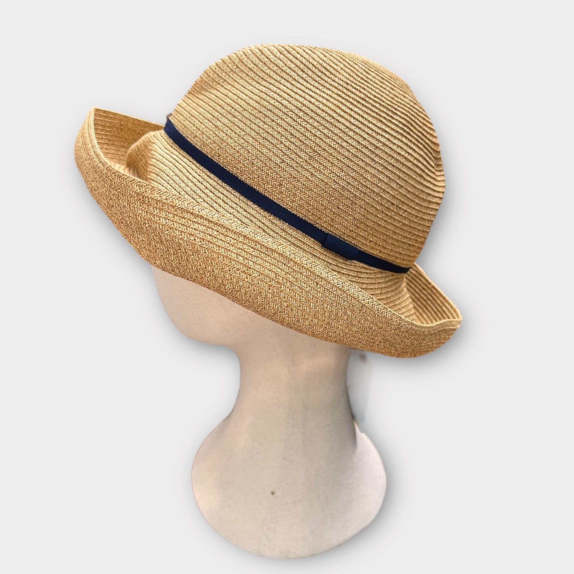 Cappello Donna In Paglia Pieghevole - Mature Ha - Boxed Hat - Cappelleria Bacca