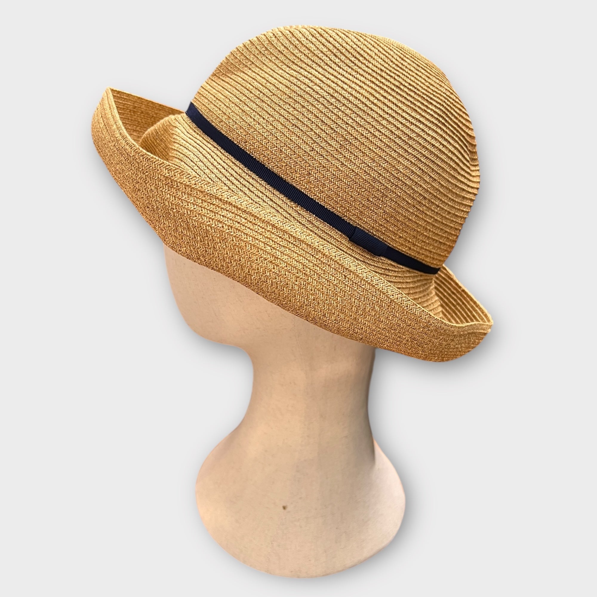 Cappello Donna In Paglia Pieghevole - Mature Ha - Boxed Hat - Cappelleria Bacca