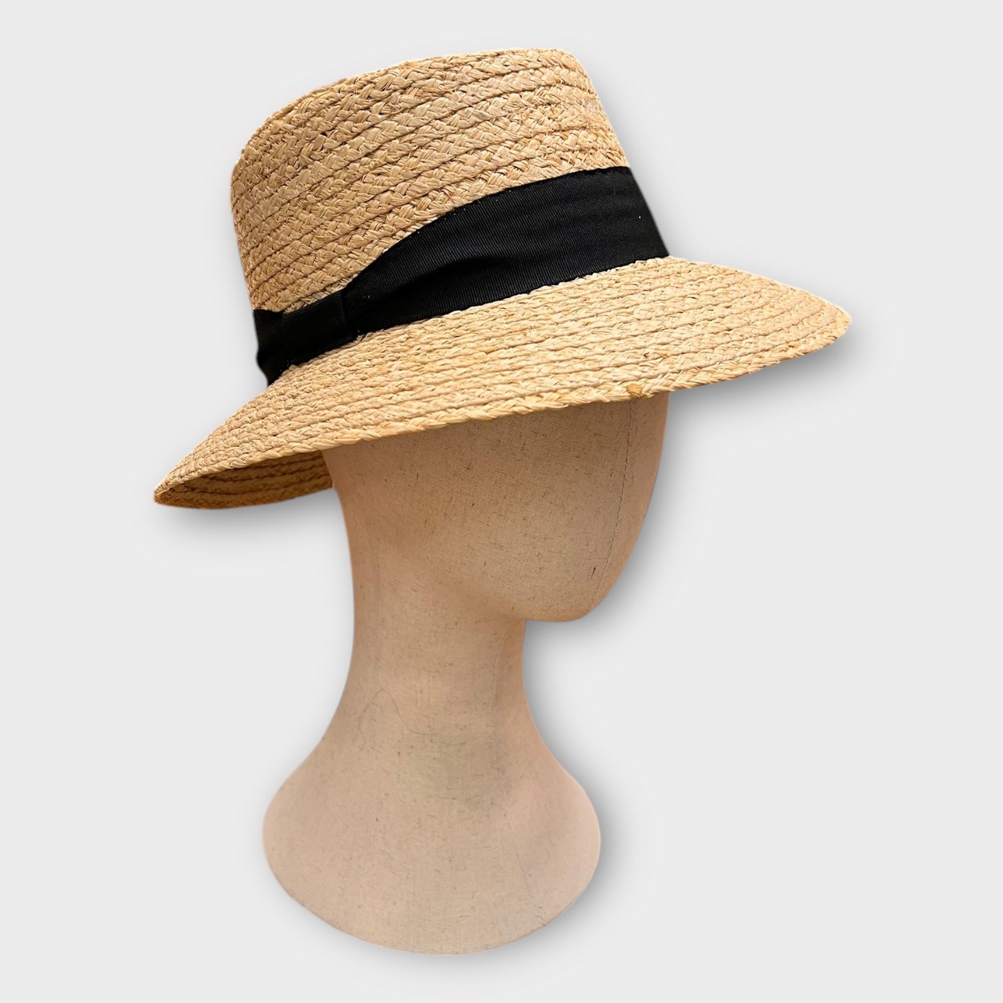 Cappello Donna In Paglia Con Fascia Nera - Cappelleria Bacca