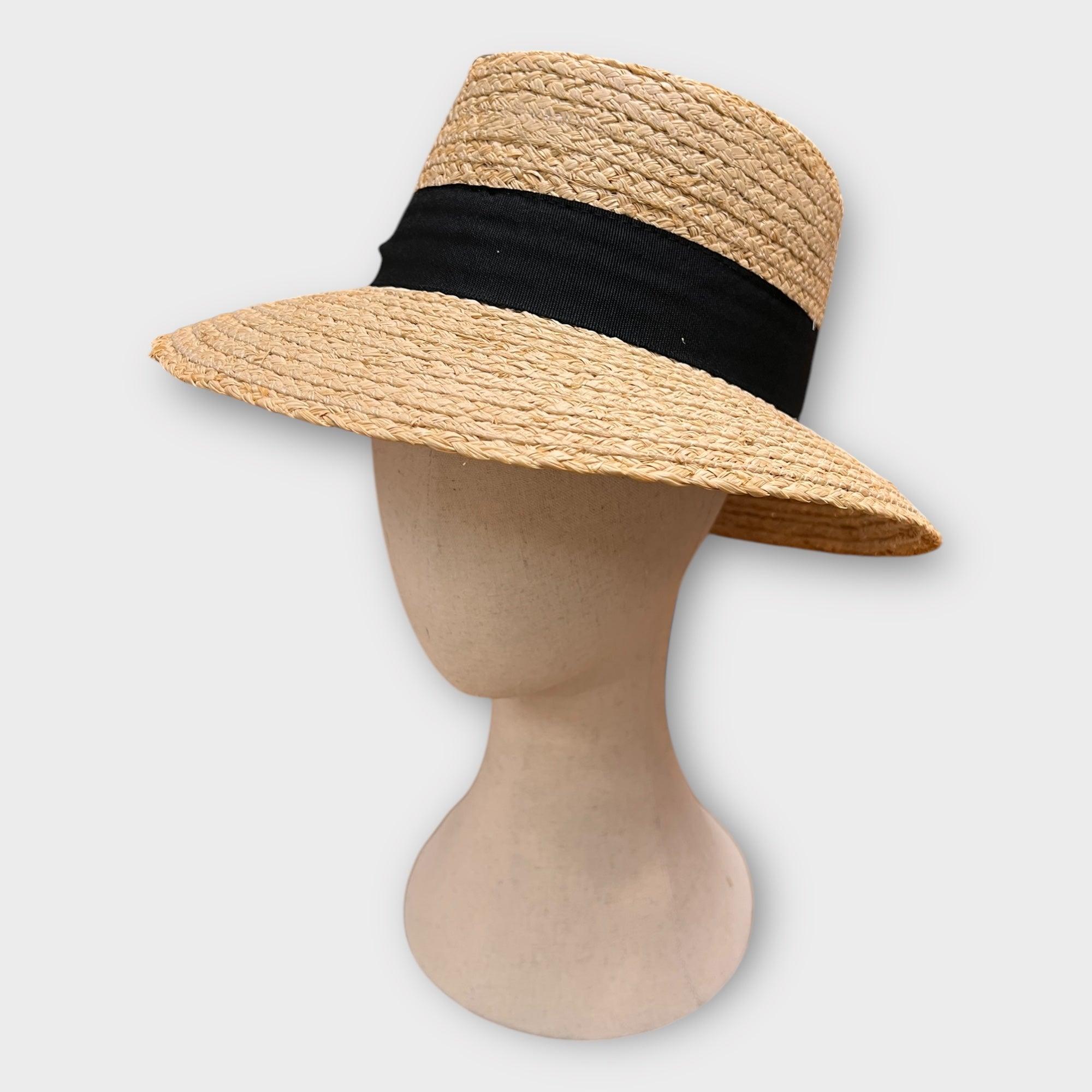 Cappello Donna In Paglia Con Fascia Nera - Cappelleria Bacca