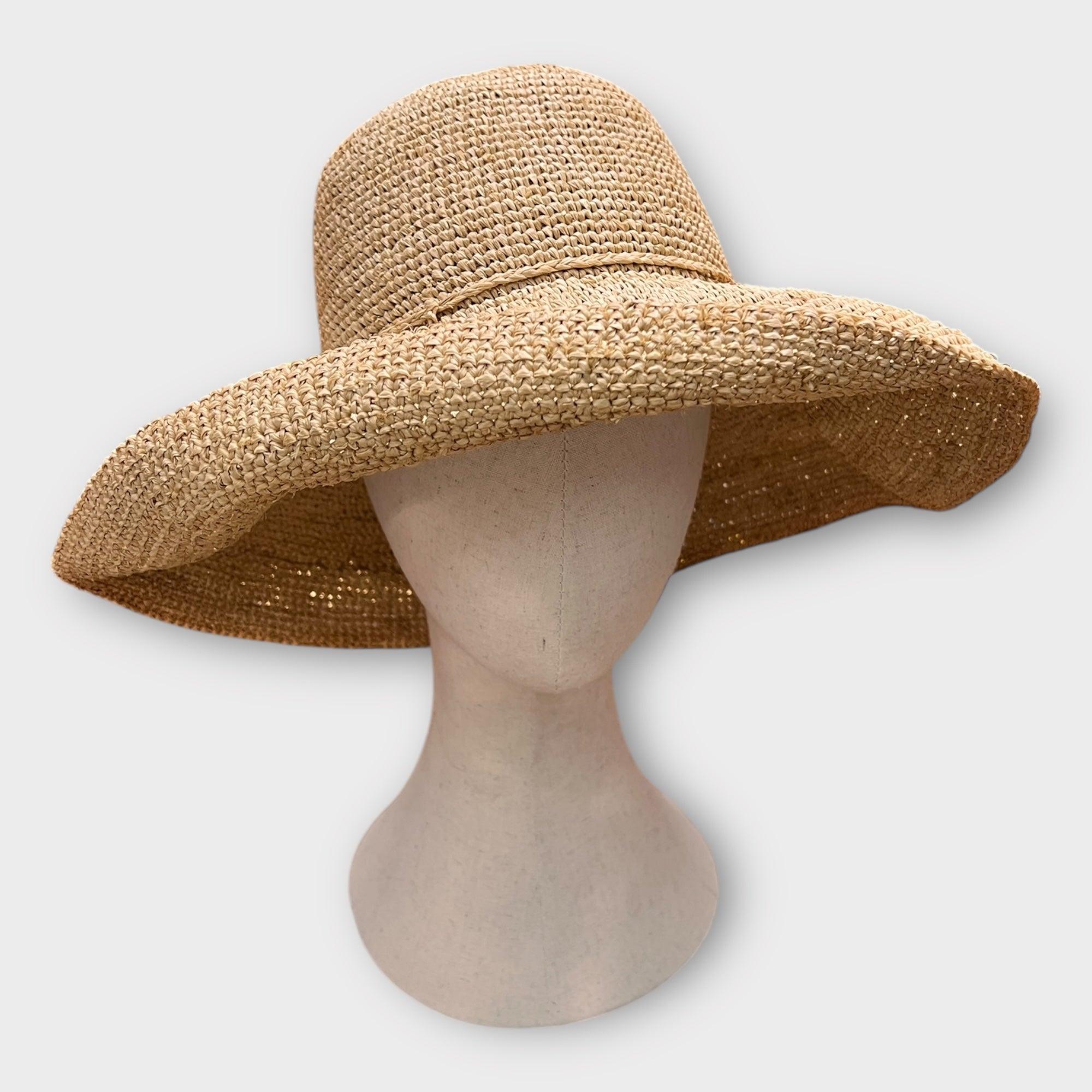 Women's Straw Hat Crochet Wide Brim