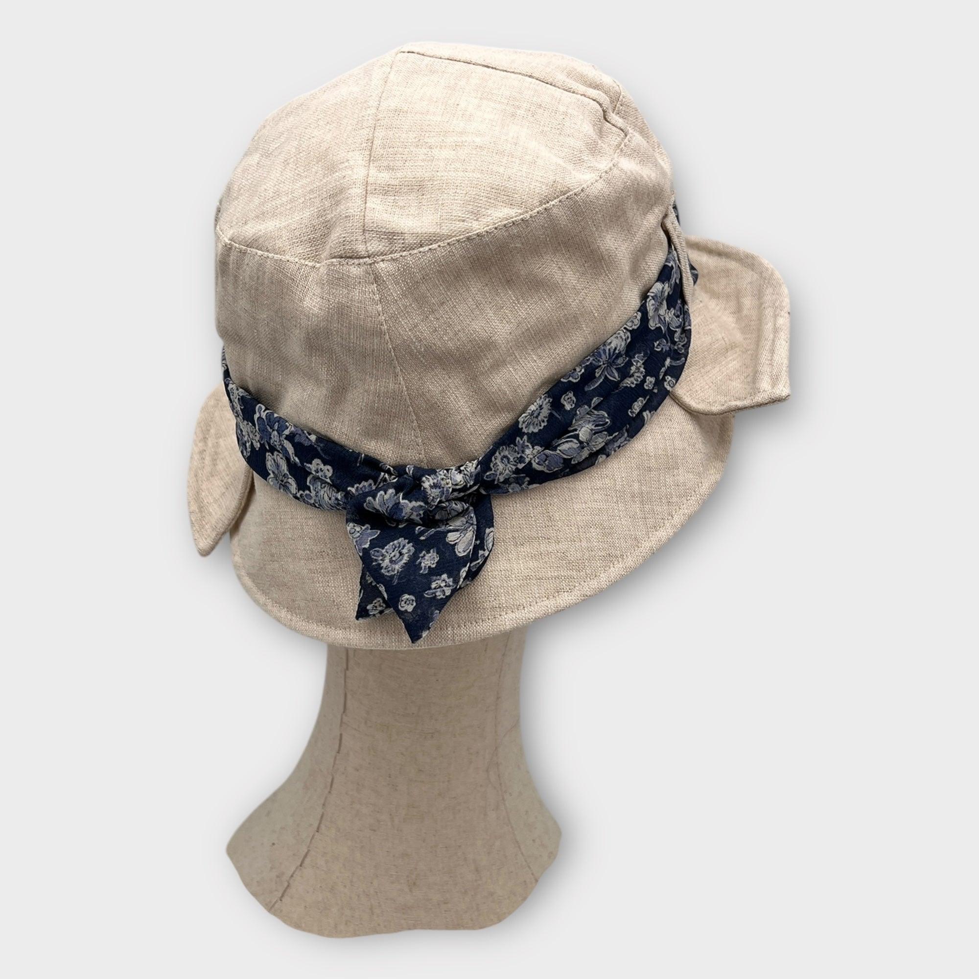 Cappello Donna Estivo In Lino Con Fascia - Cappelleria Bacca