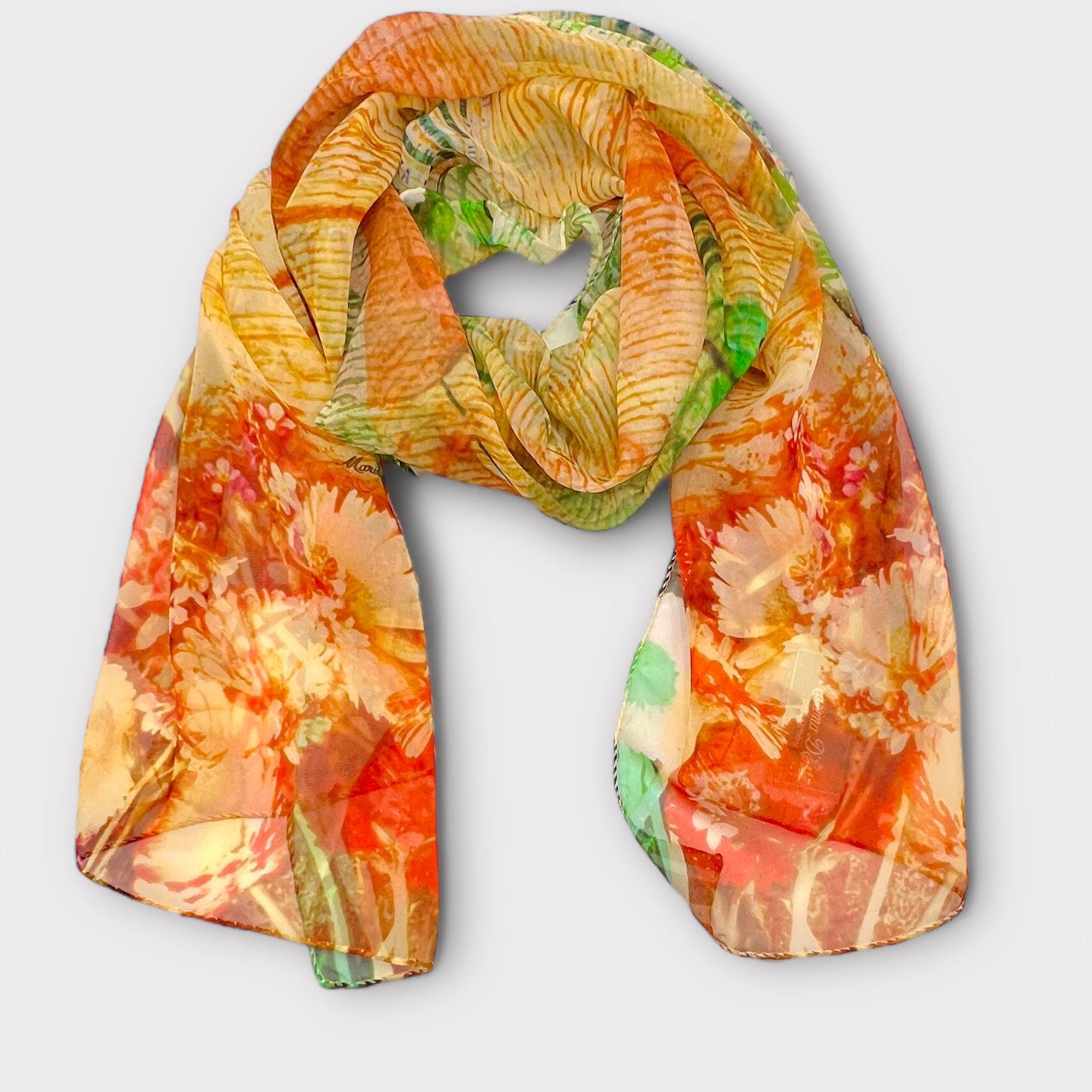 Sciarpa In Pura Seta Georgette 45 x 160 cm - Cappelleria Bacca