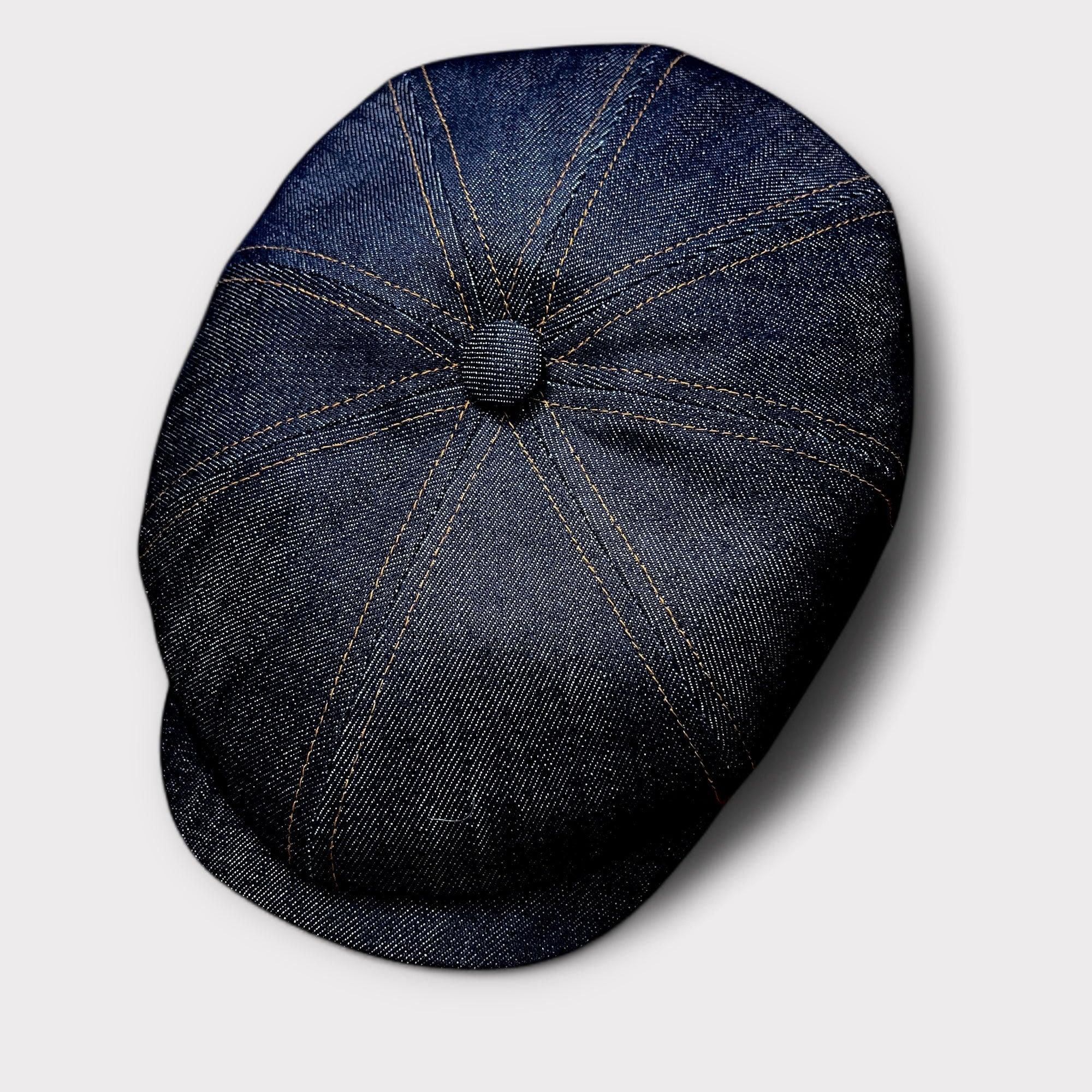 Coppola Irlandese 8 Spicchi Stetson in Denim - Cappelleria Bacca