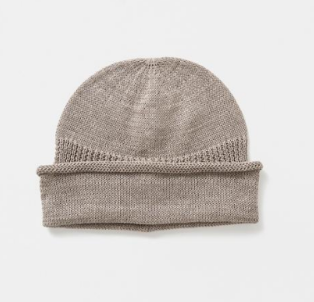 Berretto Beanie In Maglina Di Lino E Seta Mature Ha - Cappelleria Bacca