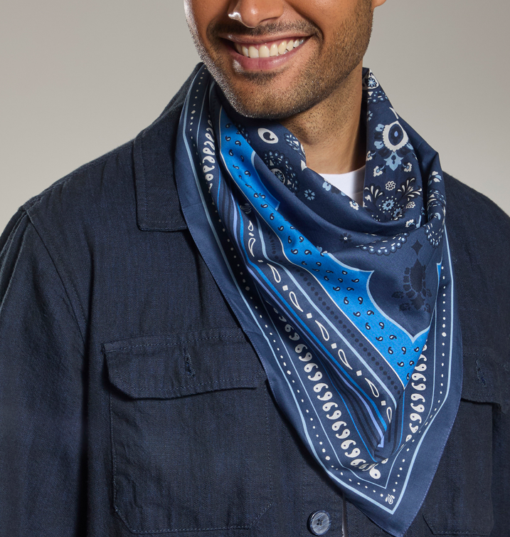 Foulard Unisex 70x70 In Puro Cotone - Cappelleria Bacca