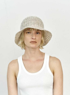 Cloche In Lino Tricot Artigianale Mature Ha - Cappelleria Bacca