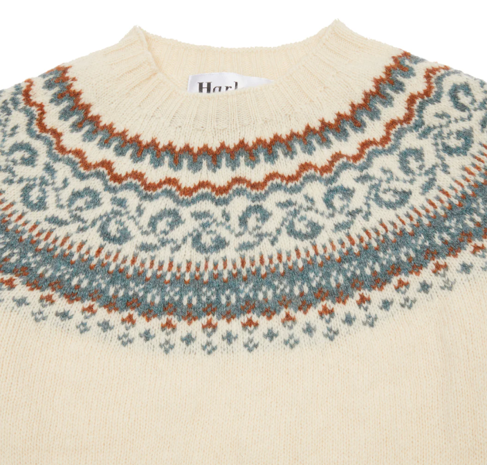 Maglione Donna In Maglia Di Lana Scozzese Fairisle Jumper - Cappelleria Bacca