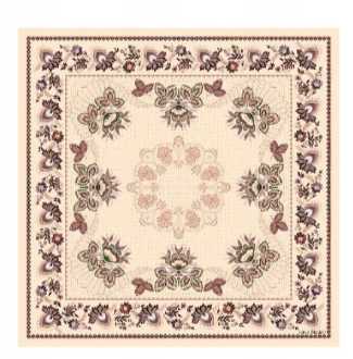 Foulard in Twill di Pura Seta Motivo Floreale 90x90 cm - Cappelleria Bacca