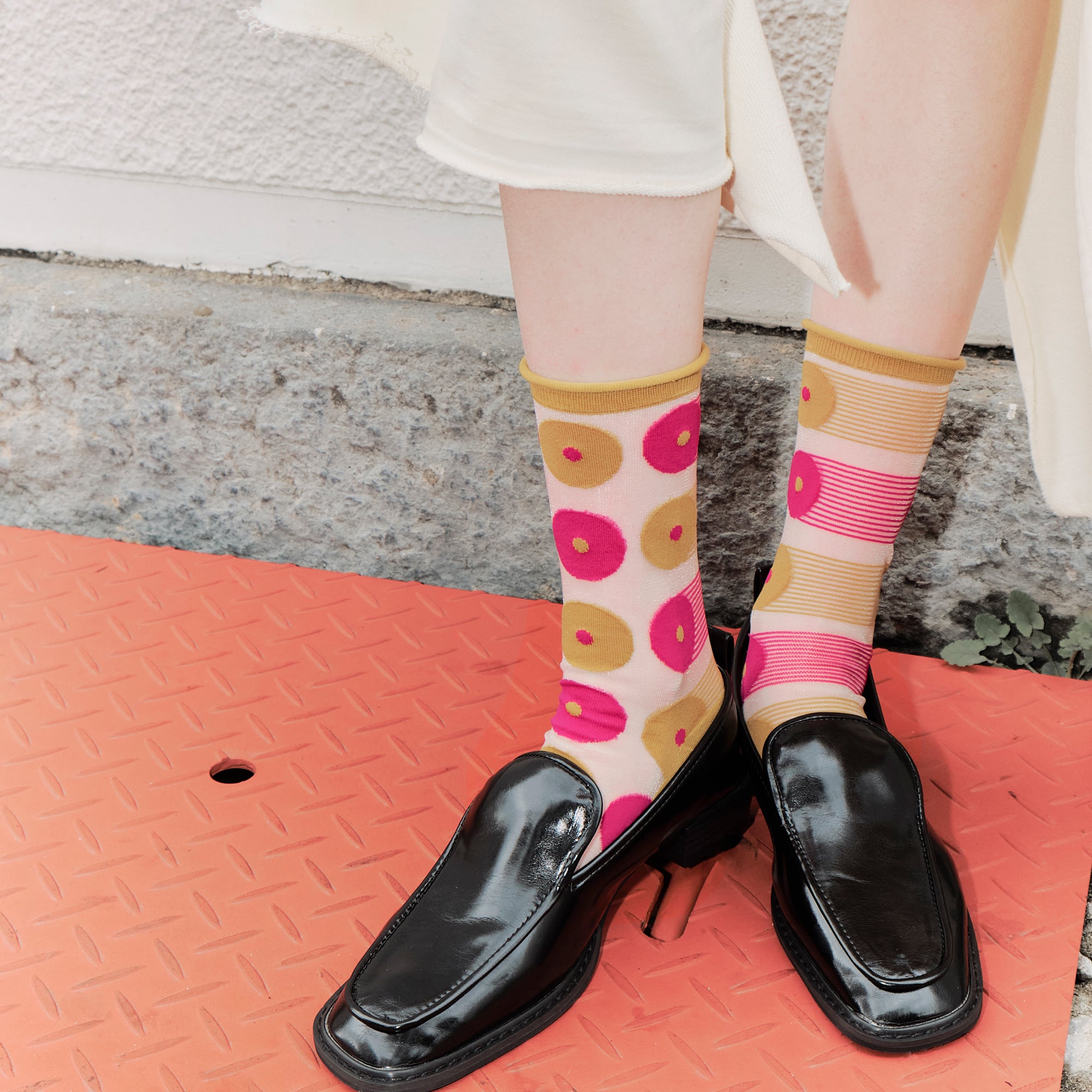 Calzini Da Donna Spaiati Pink Bubble