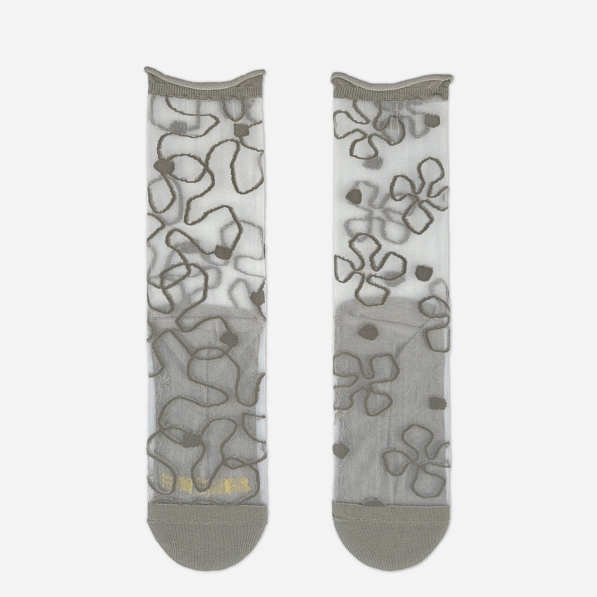 Calzini Da Donna Diversi In Tulle E Cotone Grey Fiorin
