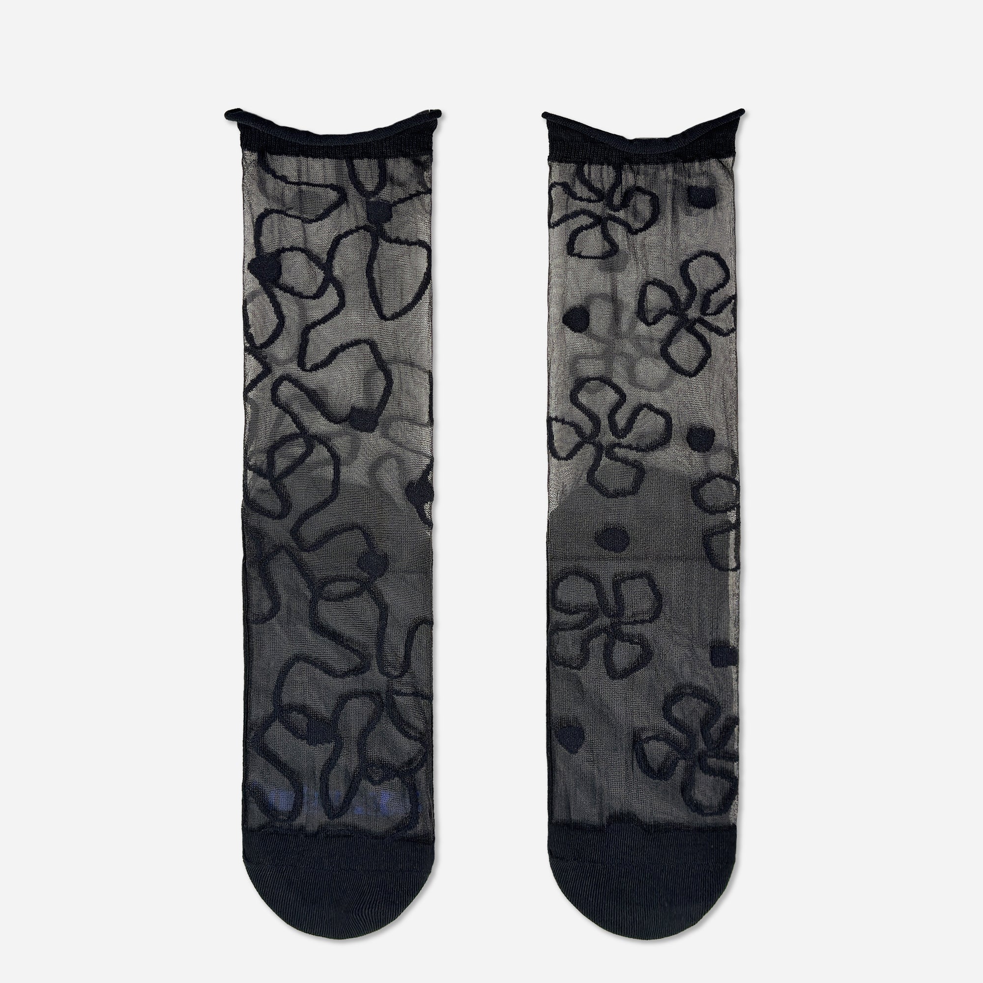 Calzini Da Donna Spaiati Black Fiorin