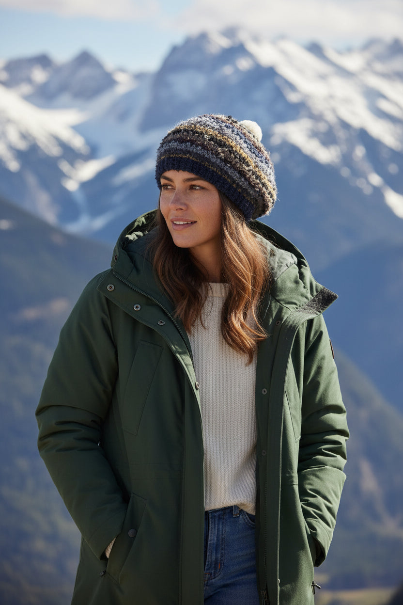 Basco Donna Invernale Pon Pon Grevi Boucle' - Cappelleria Bacca