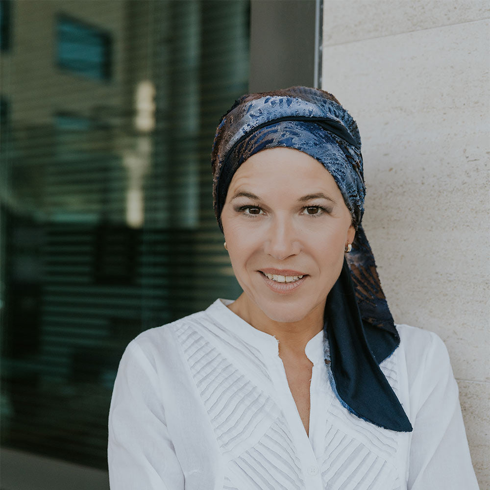 Berretto Turbante Donna In Morbido Bamboo Fantasia - per Pelli Sensibili - Cappelleria Bacca