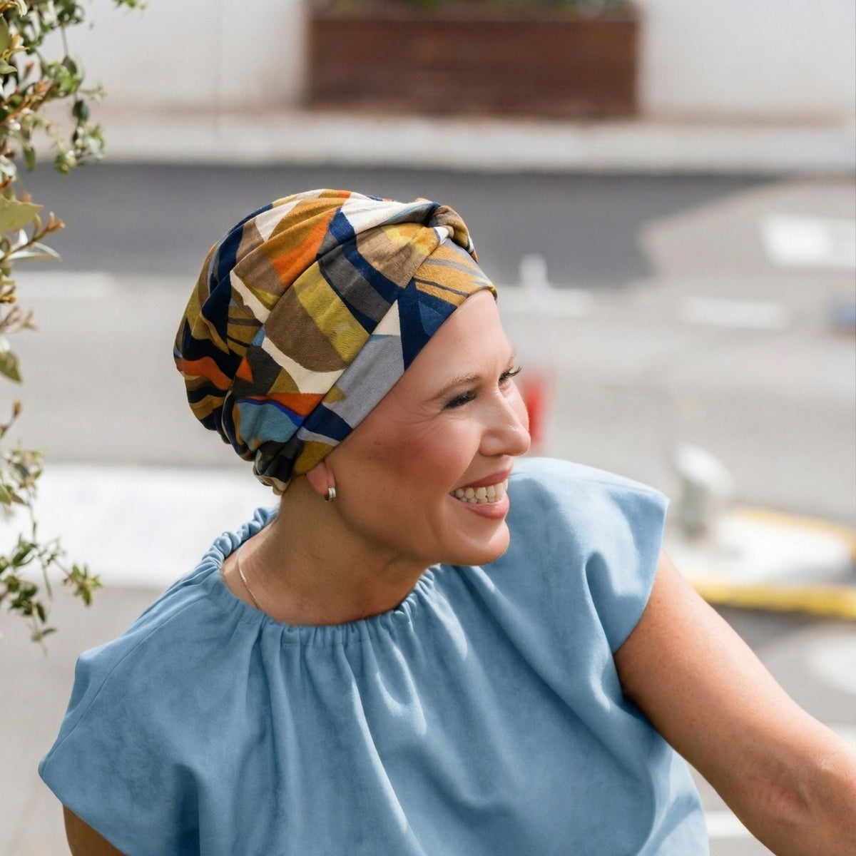 Berretto Turbante Donna In Morbido Bamboo Fantasia  - Per Pelli Sensibili - Cappelleria Bacca
