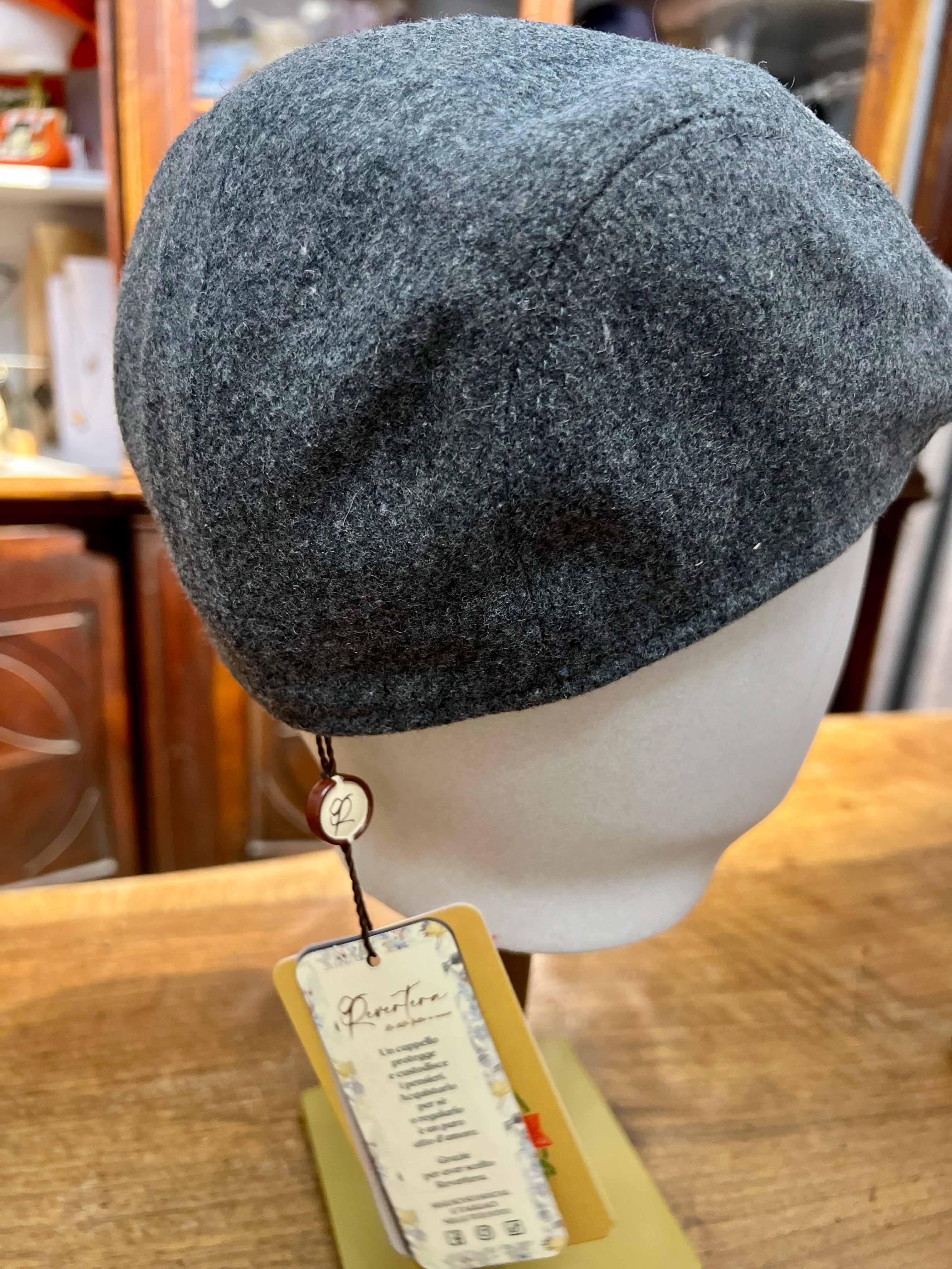 Coppola in Lana Colore Grigio Revertera - Cappelleria Bacca