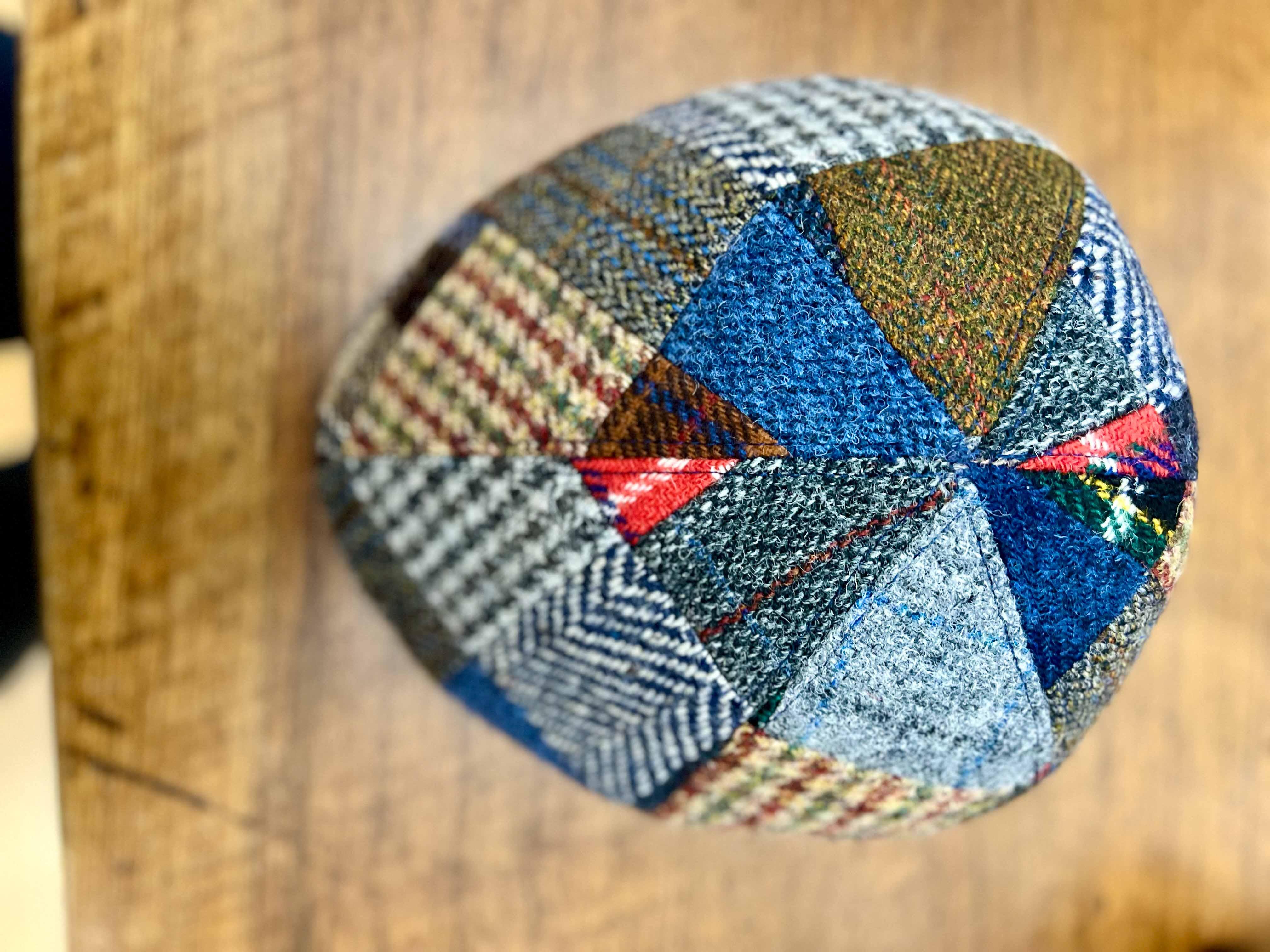 Coppola in Lana Patchwork Harris Tweed Revertera