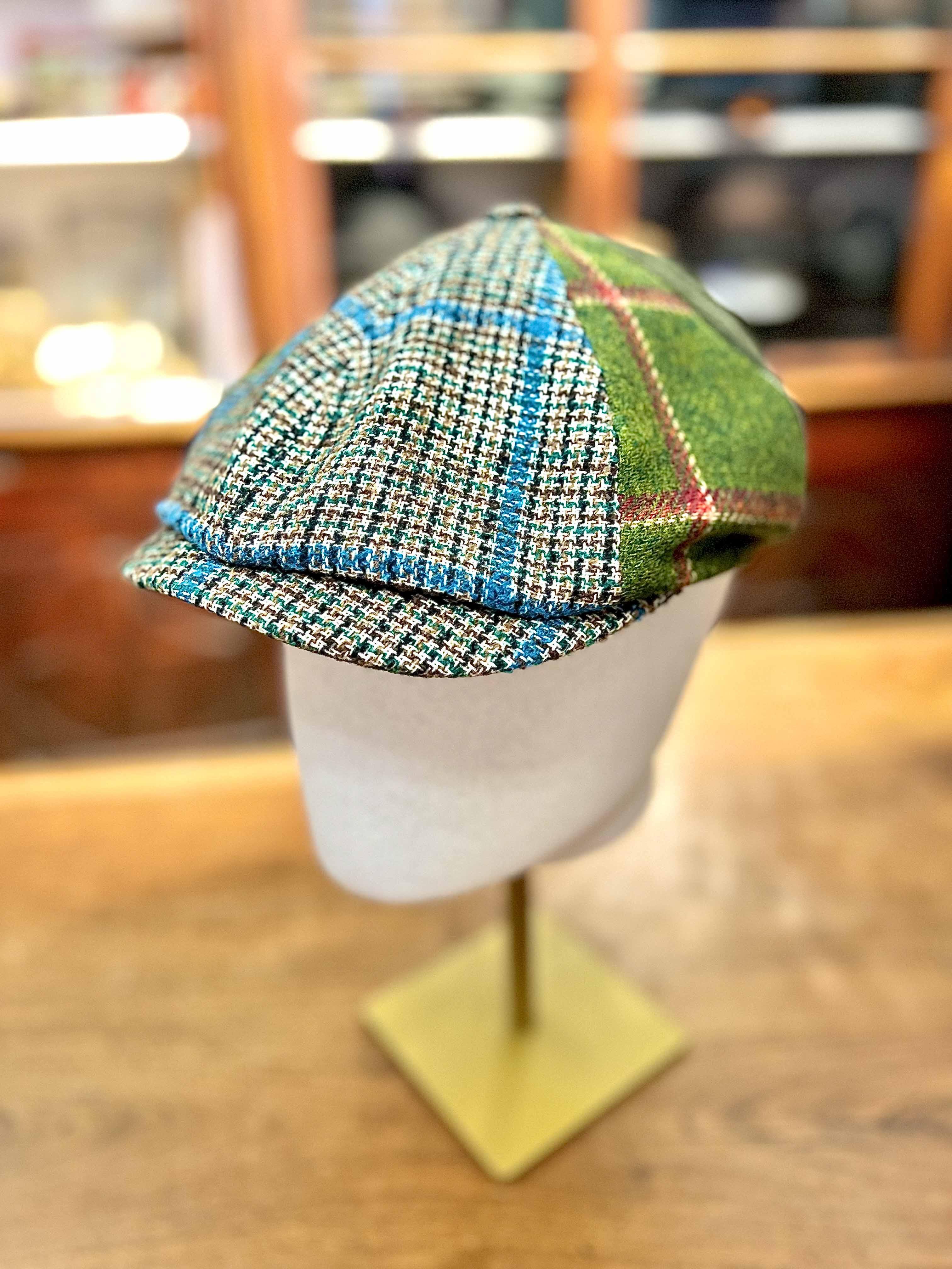Coppola Irlandese 8 Spicchi Patchwork Verde - Cappelleria Bacca