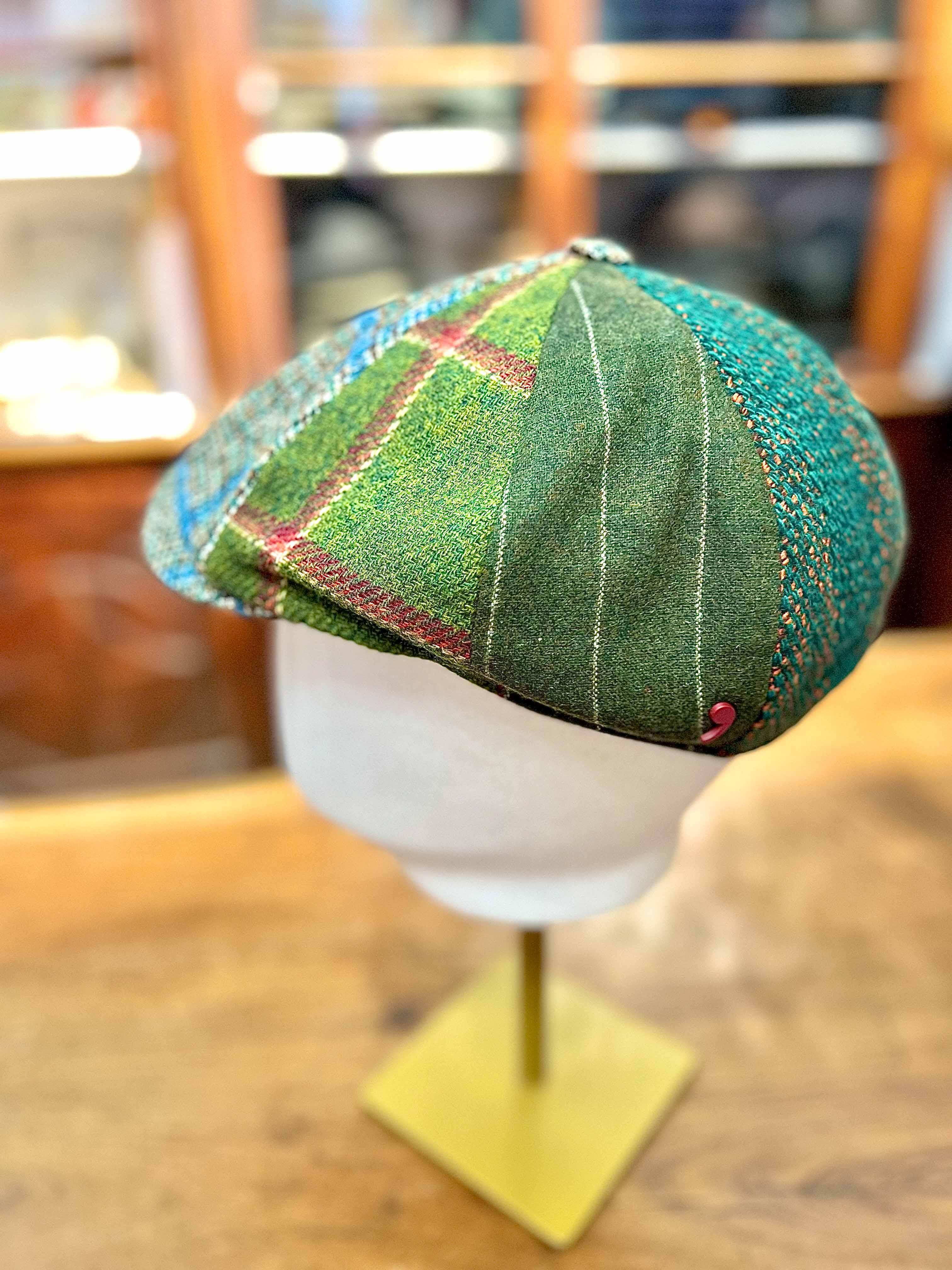 Coppola Irlandese 8 Spicchi Patchwork Verde - Cappelleria Bacca
